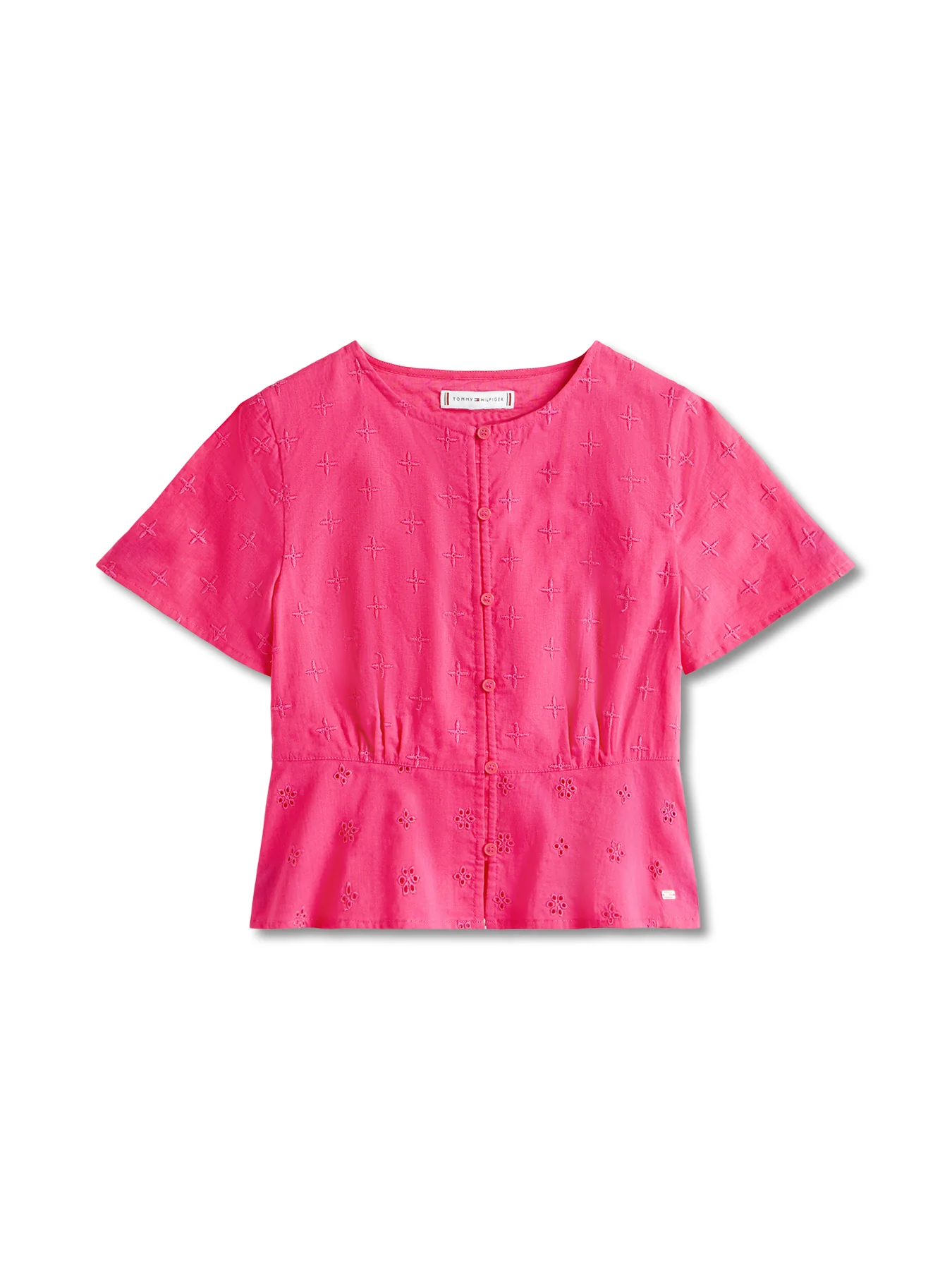 Broderie Anglaise Short Sleeve Blouse
