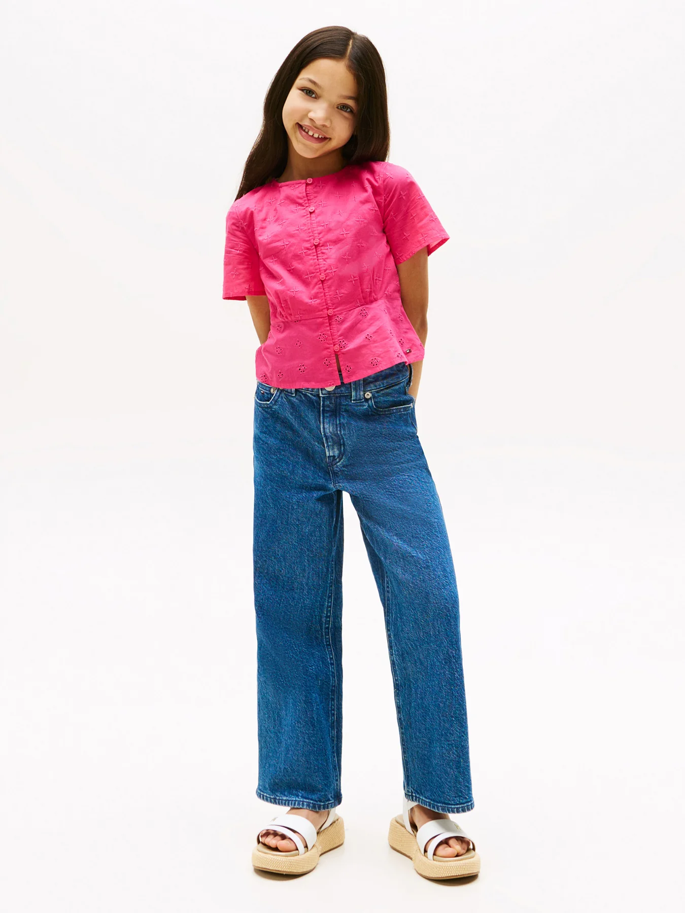 Broderie Anglaise Short Sleeve Blouse - Image 4