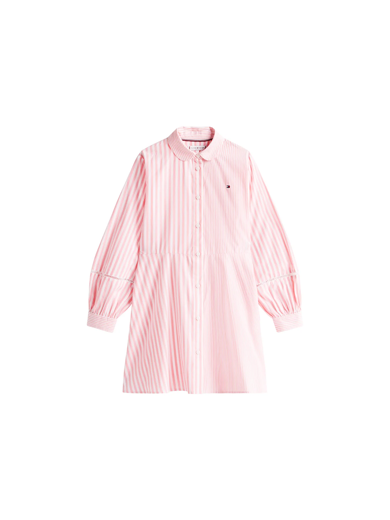 Mixed Stripe Shirt Dress