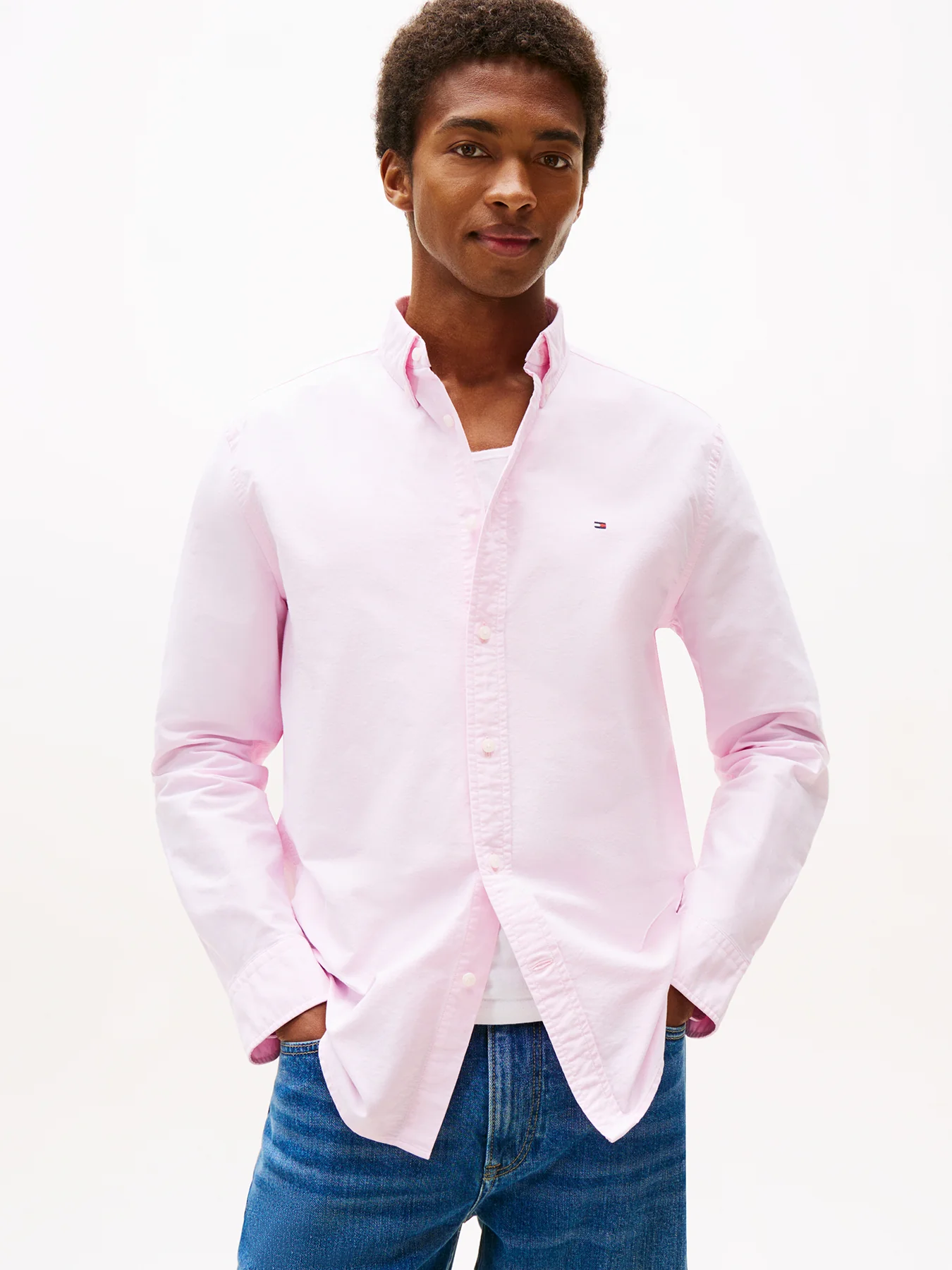 Button-Down Oxford Shirt Pink - Image 4