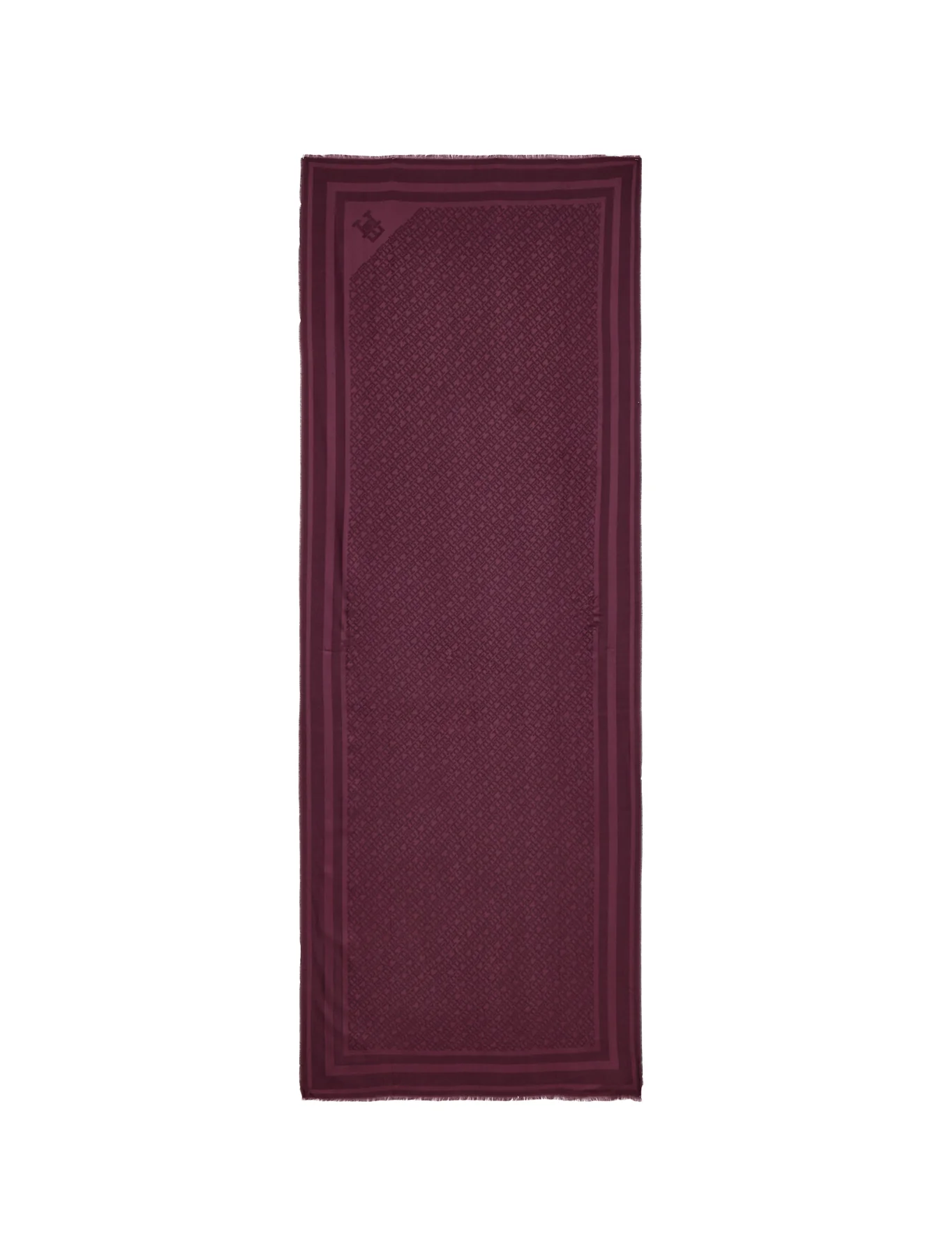 Monogram Scarf Burgundy