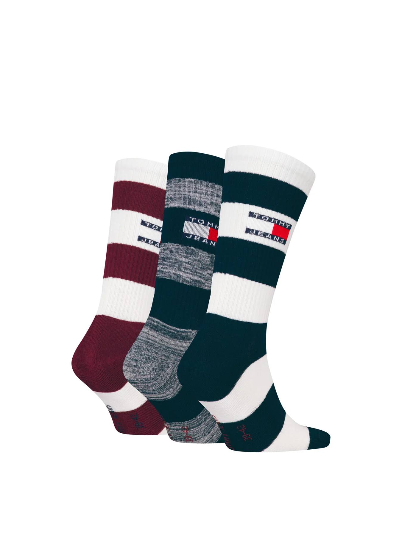Three Pack Rugby Stripe Socks - Image 2