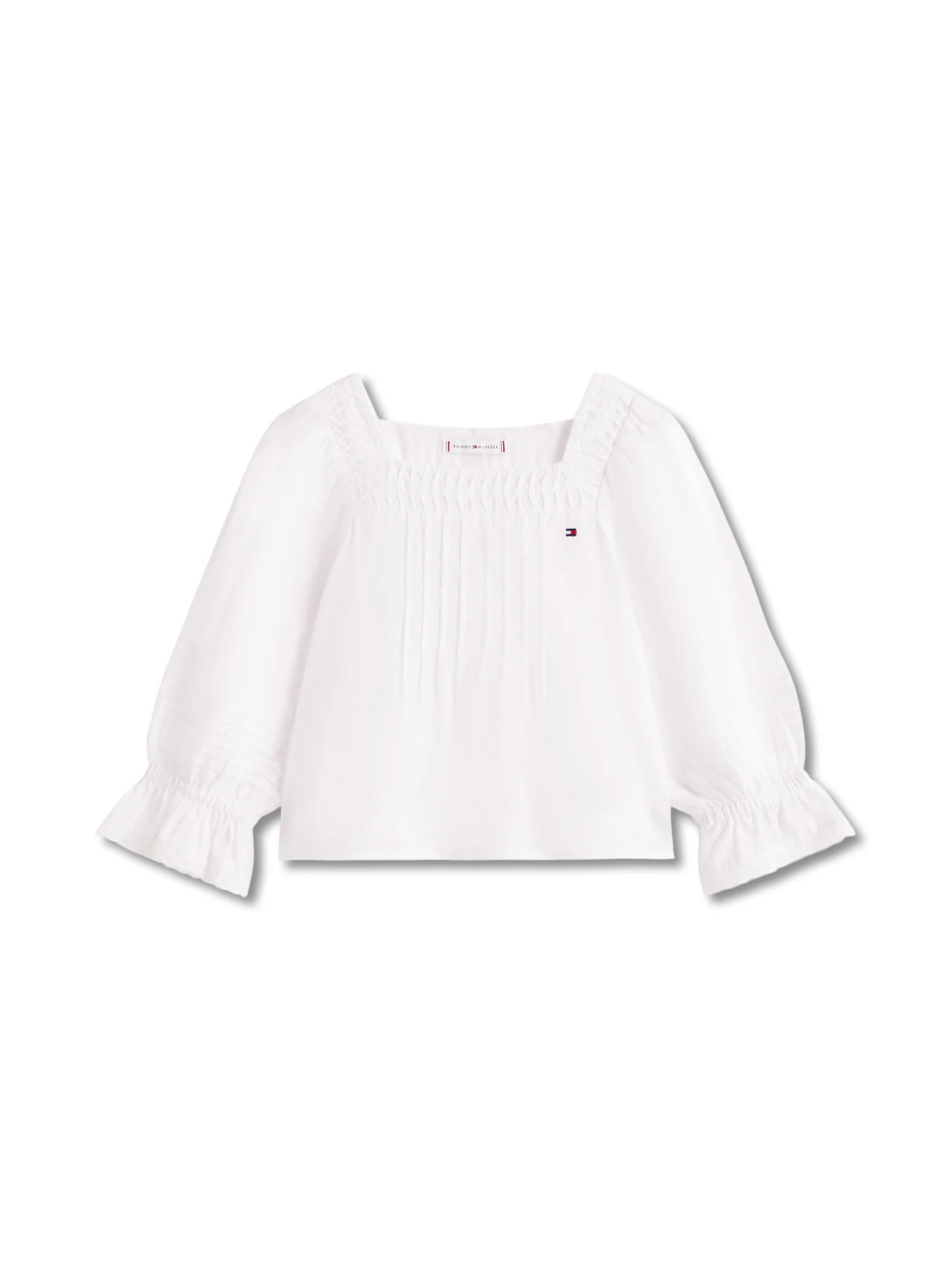 Broderie Anglaise Pintuck Blouse