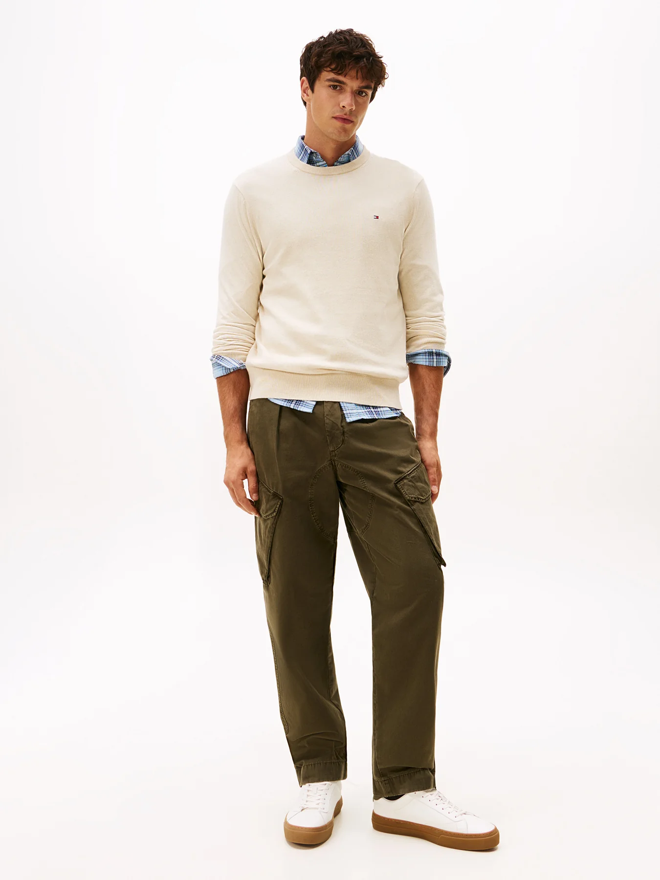 Crew Neck Jumper with Cashmere - Image 4