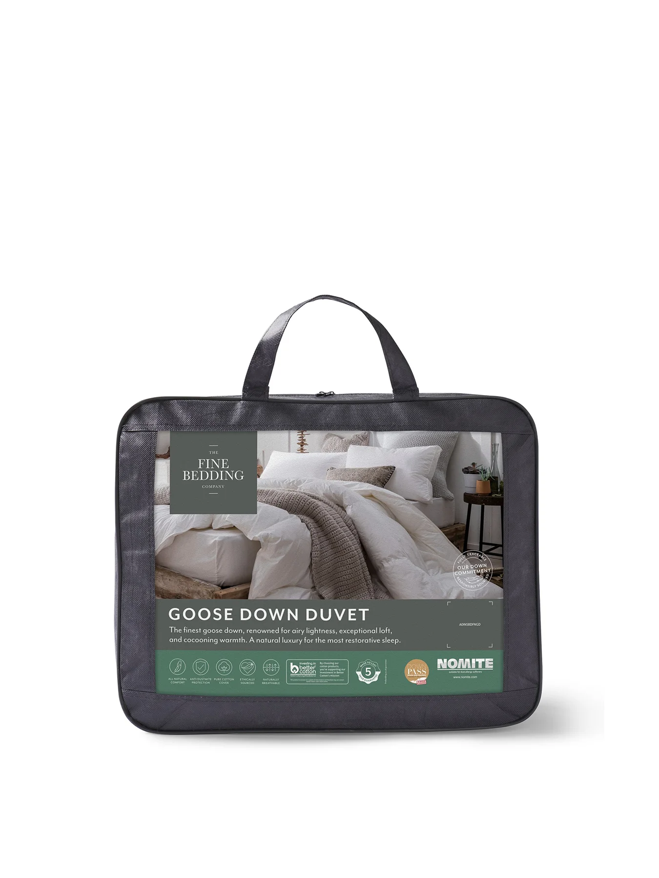 Goose Down Duvet 10.5 Tog White Double