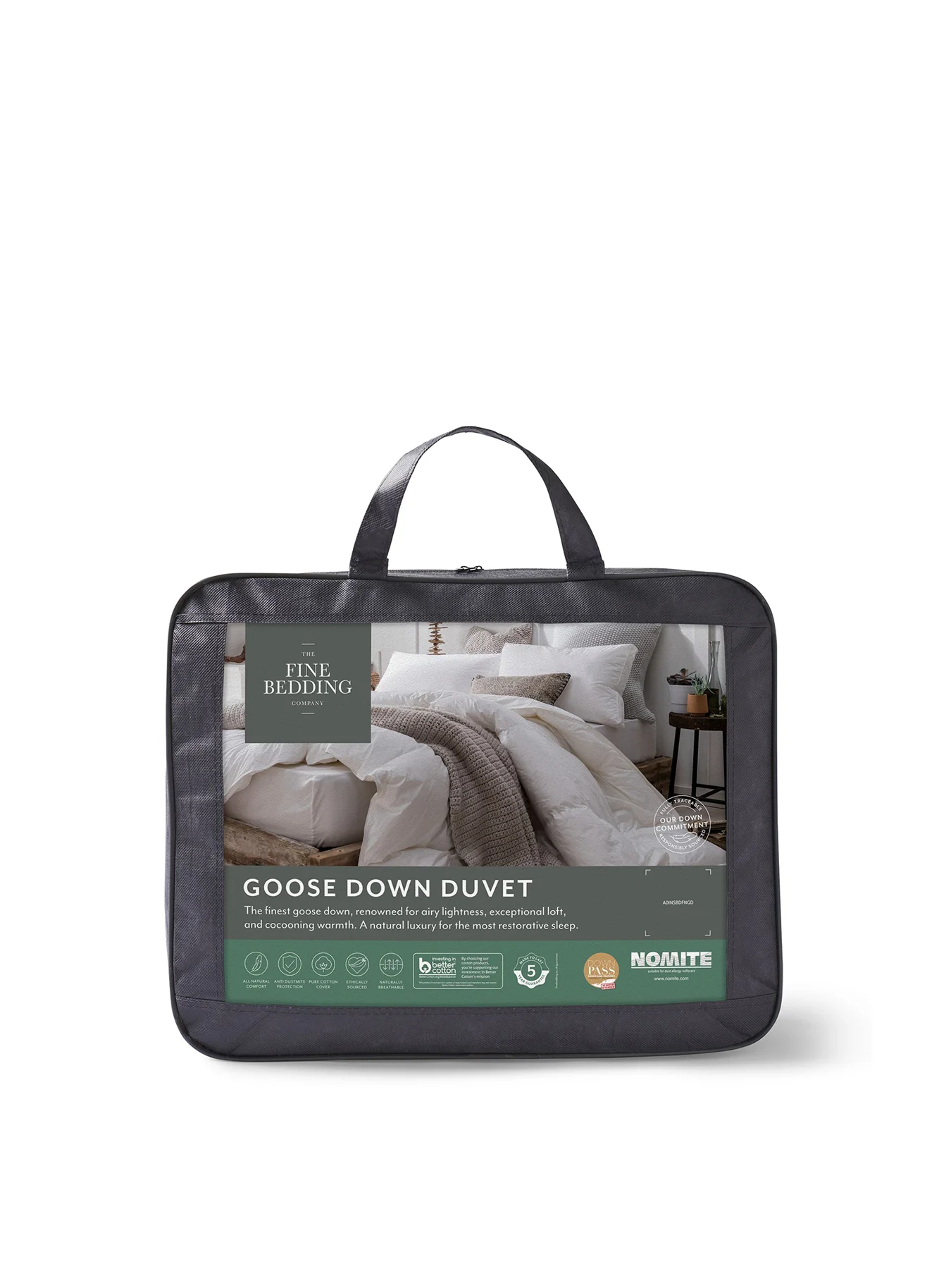 Goose Down Duvet 10.5 Tog White Superking
