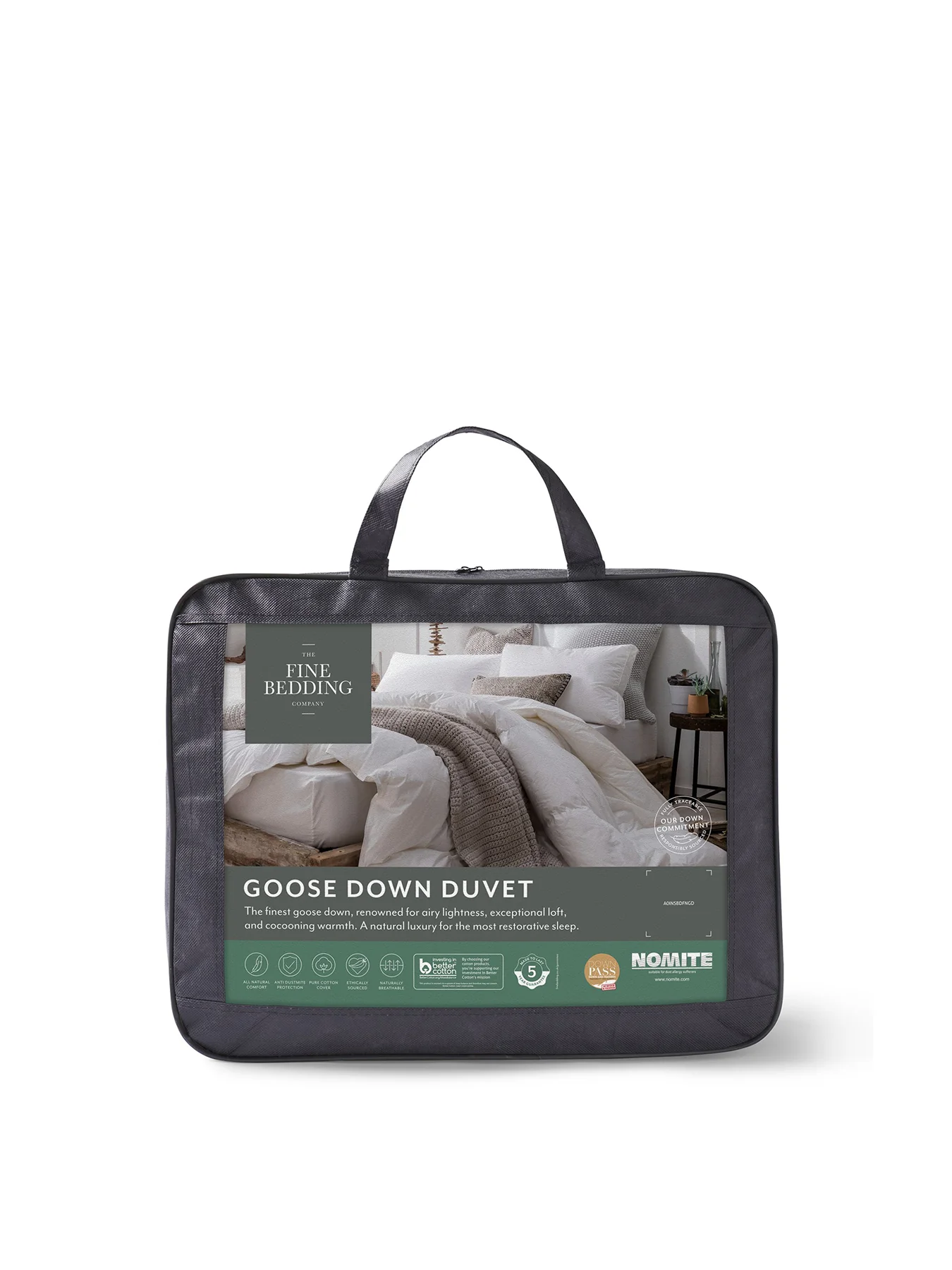 Goose Down Duvet 13.5 Tog White Double