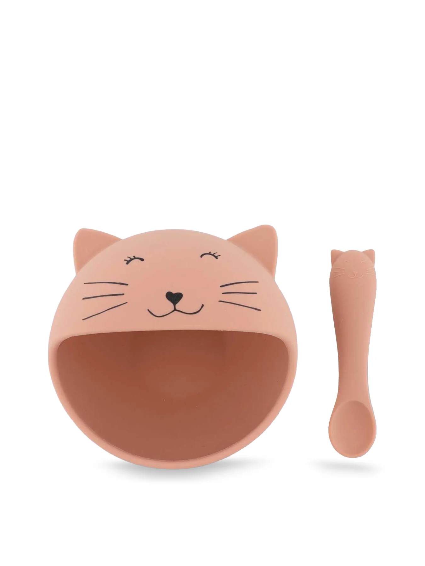 First Meal Set Mrs. Cat Pink