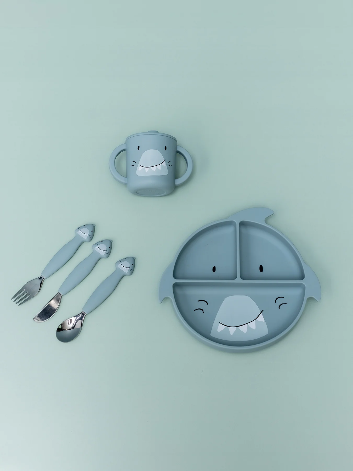 Silicone Divided Suction Plate Shark - Image 2