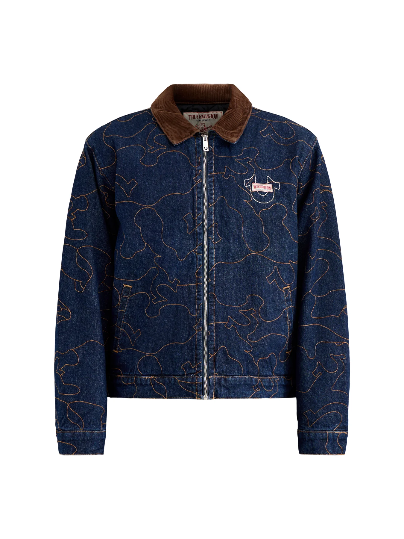 Embroidered Workwear Jacket Navy