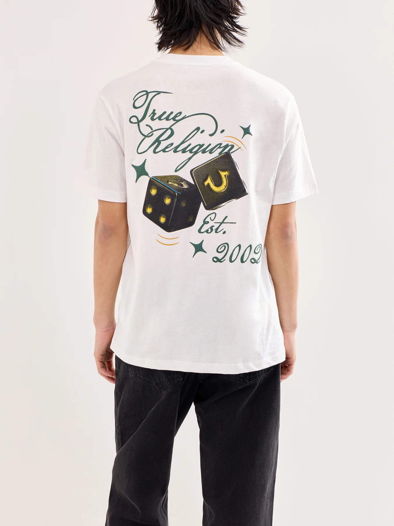 Dice Graphic T-Shirt White - Image 5