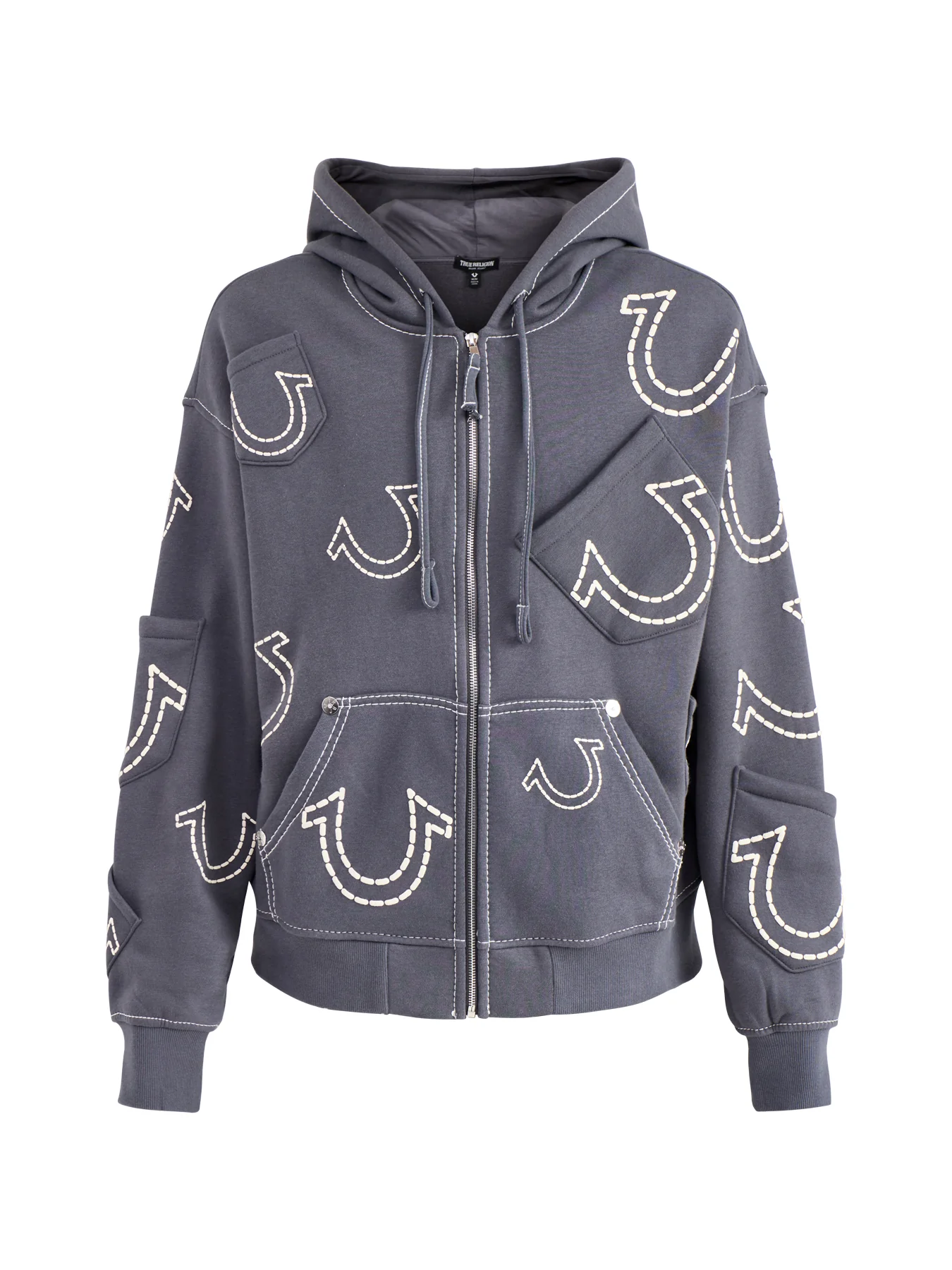 Zip Up Hoodie Grey