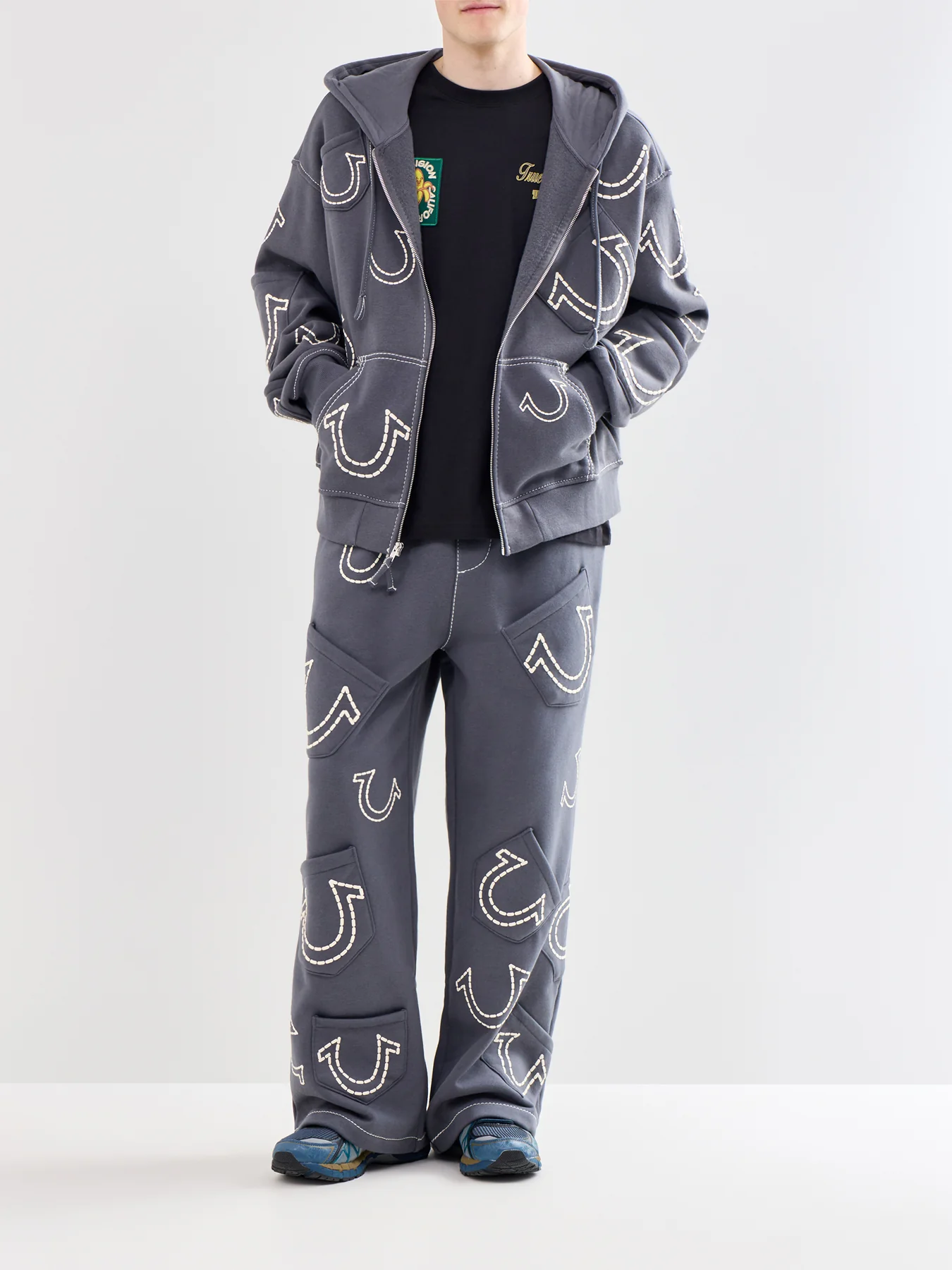 Zip Up Hoodie Grey - Image 2