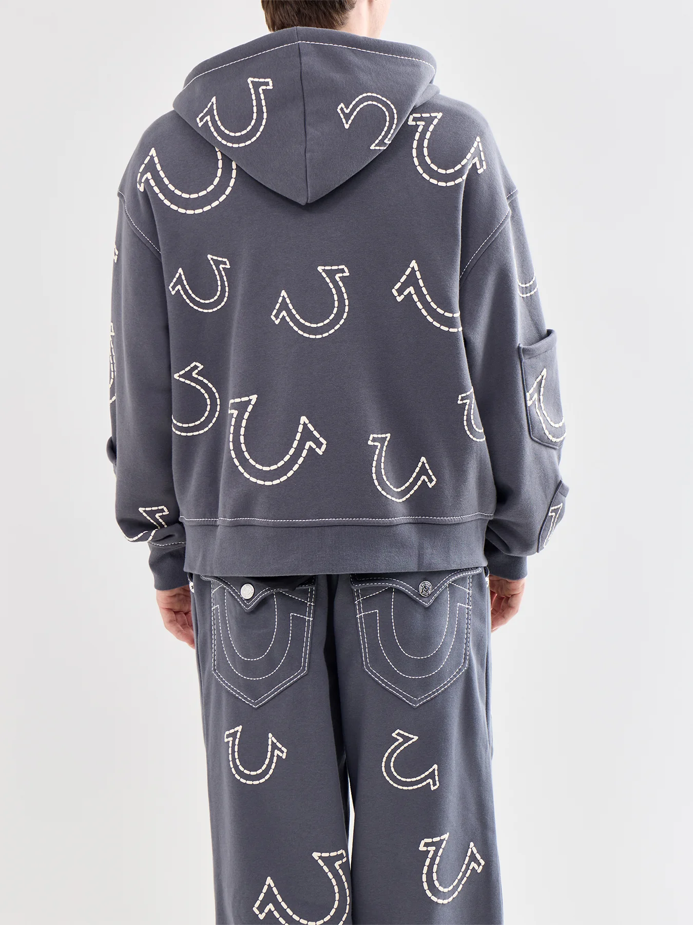 Zip Up Hoodie Grey - Image 5