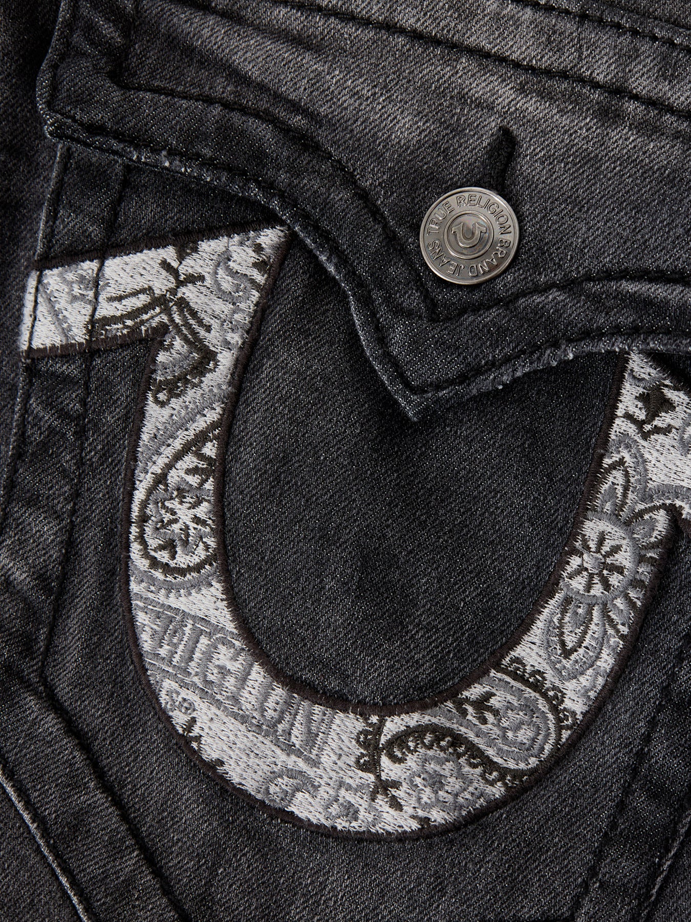 Ricky No Flap Embroidered Bandana - Image 3