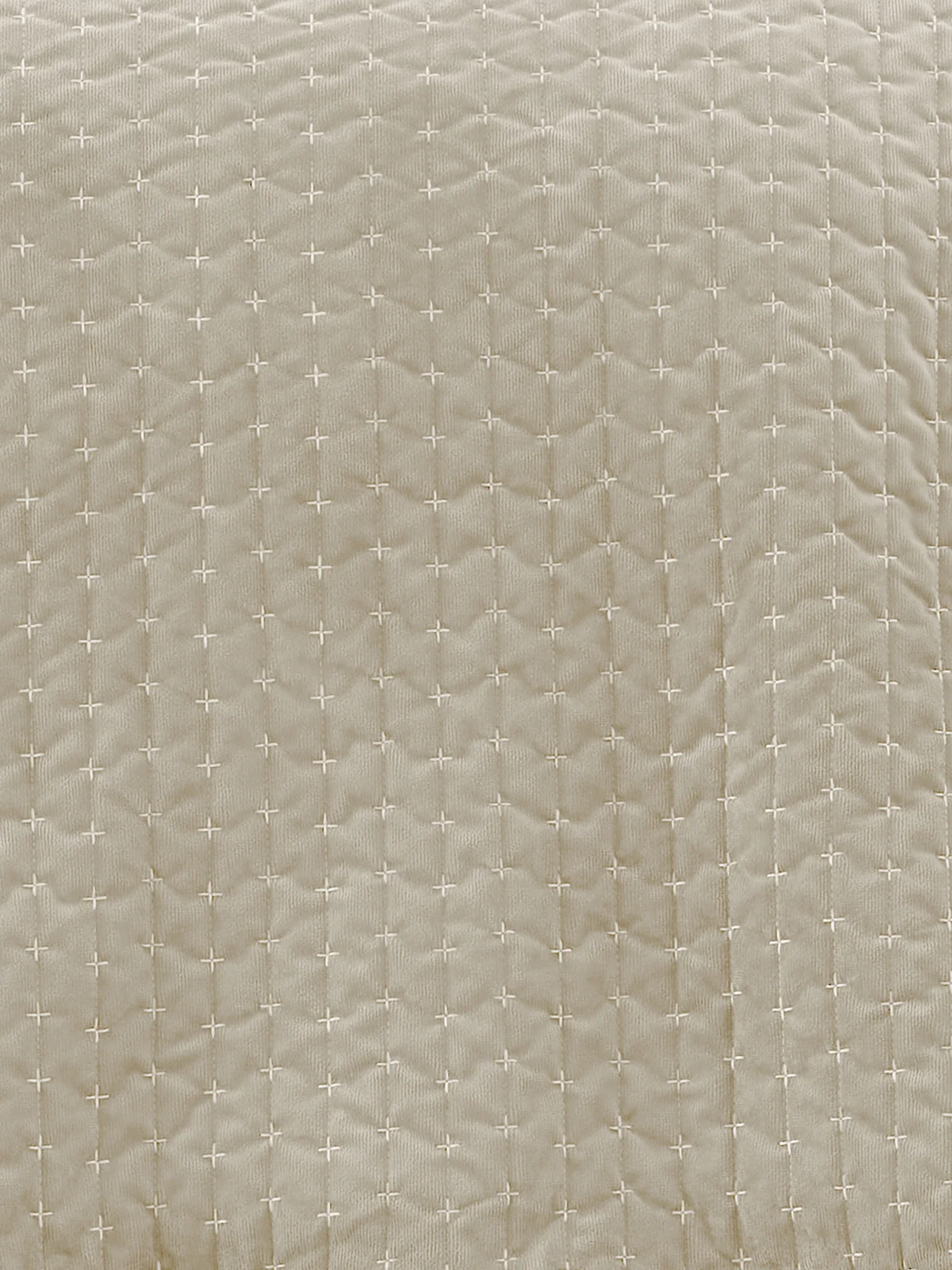 Attica Velvet Bedspread 240x260cm Neutral - Image 3