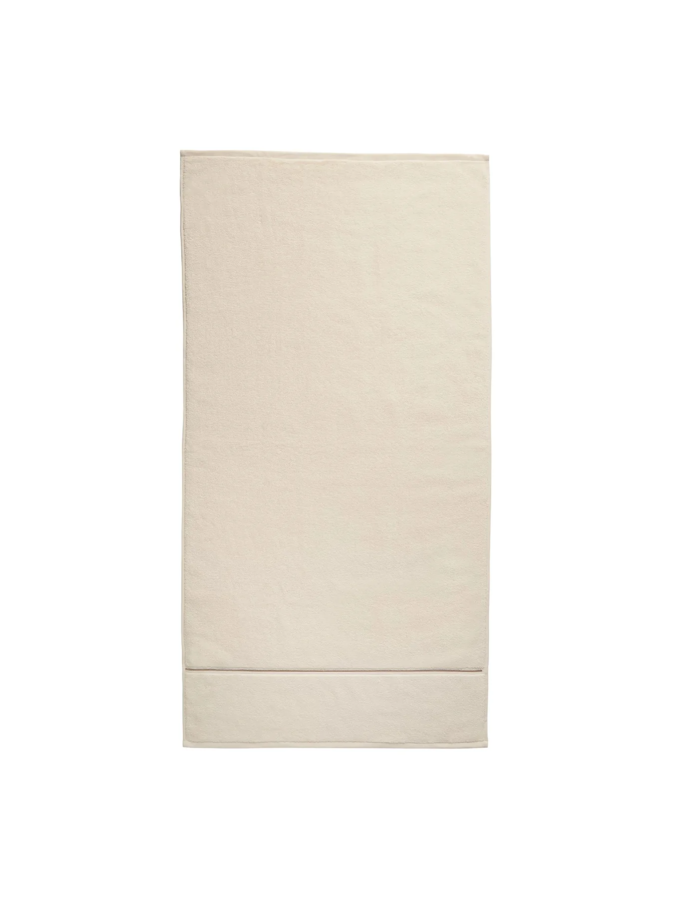 Zero Twist Satin Stitch Cotton Bath Sheet Natural