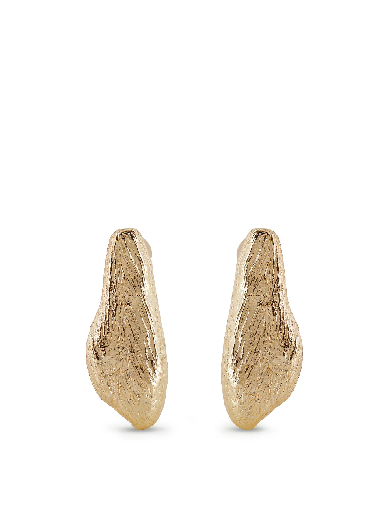 Ashen Gold Plated Stud Earrings