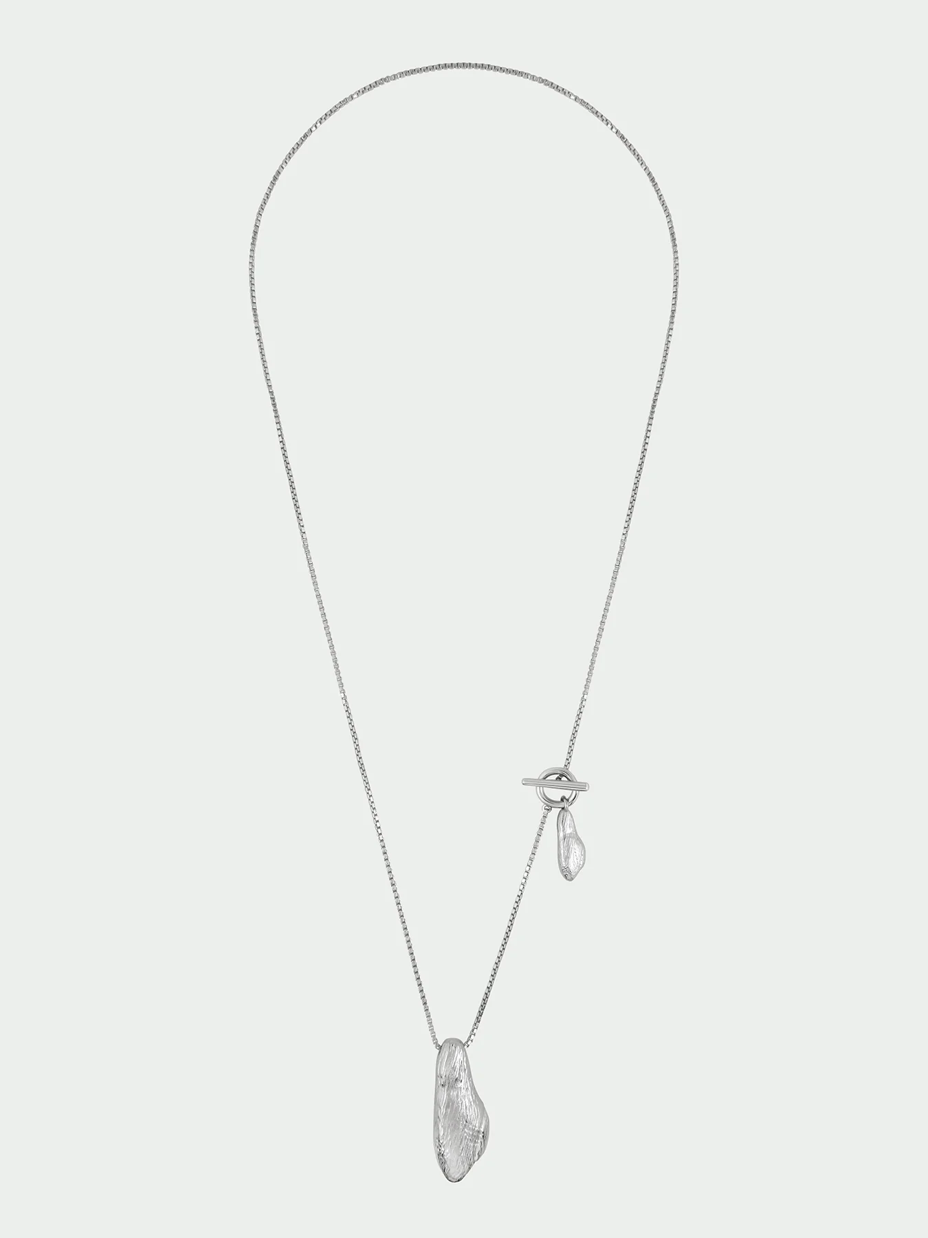 Ashen Sterling Silver Plated Pendant Necklace - Image 3