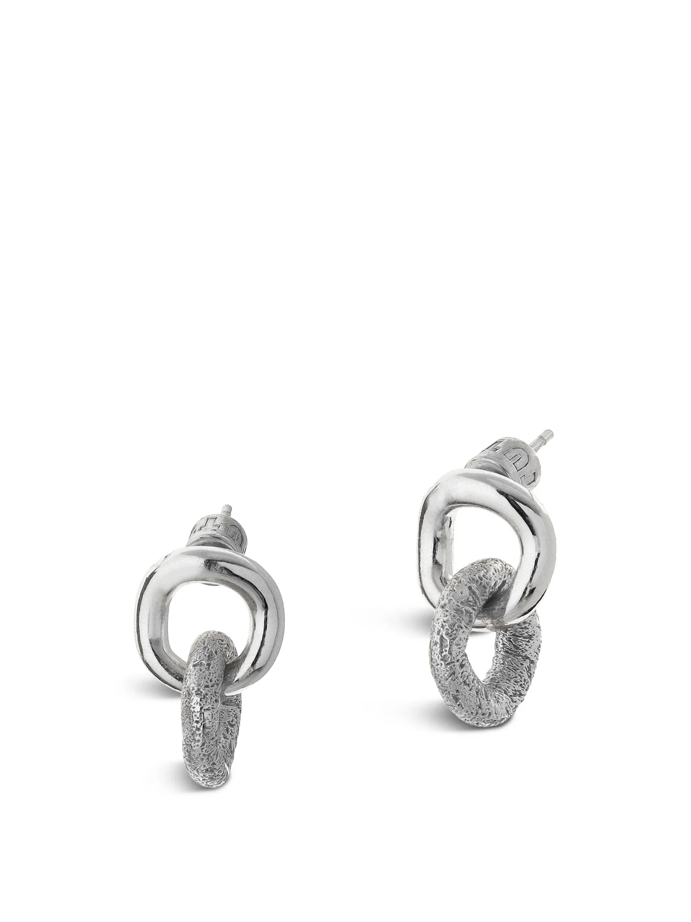 Bind Earrings Silver - Image 3