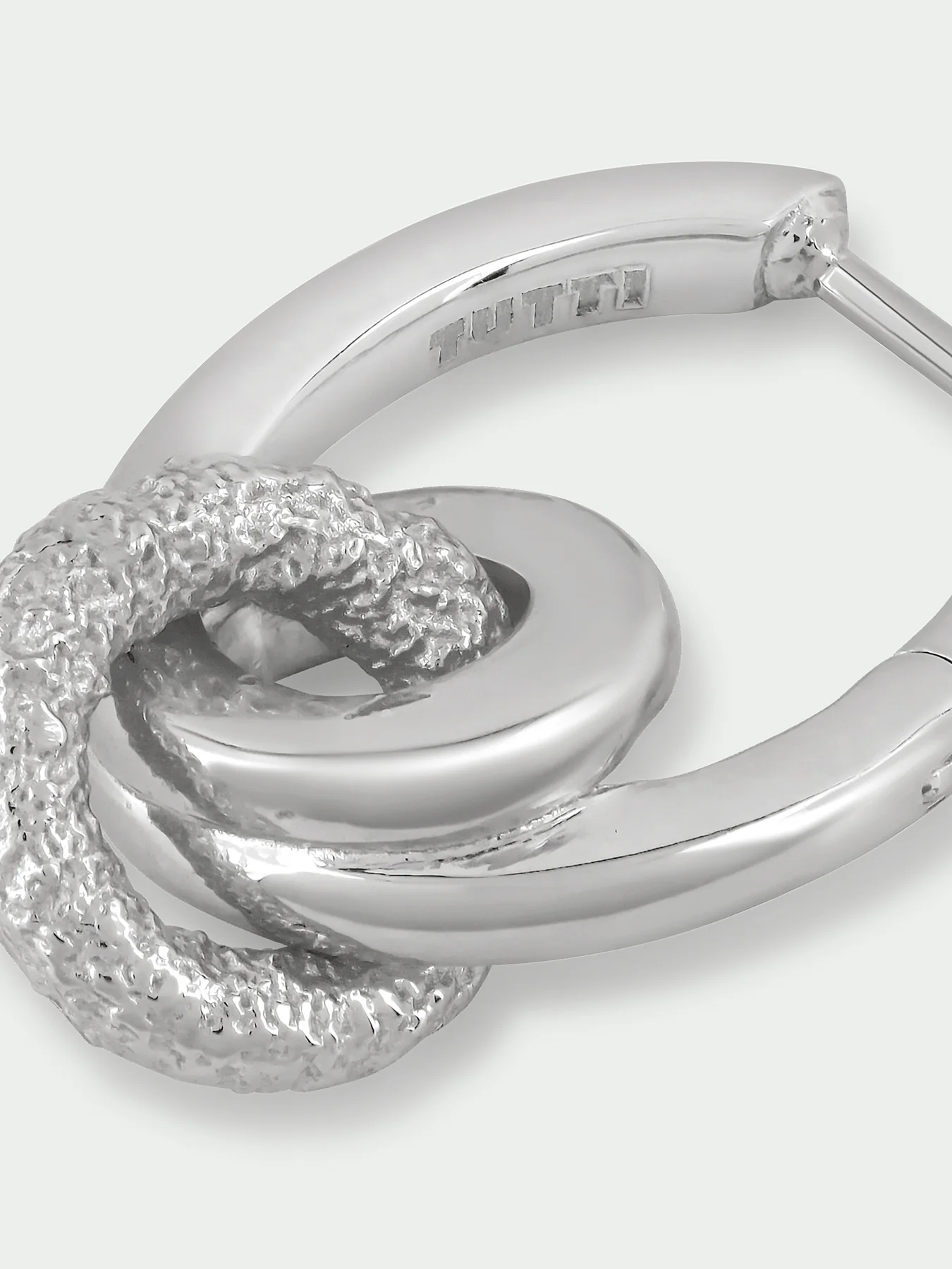 Connection Silver Plated Drop Earrings - Image 3