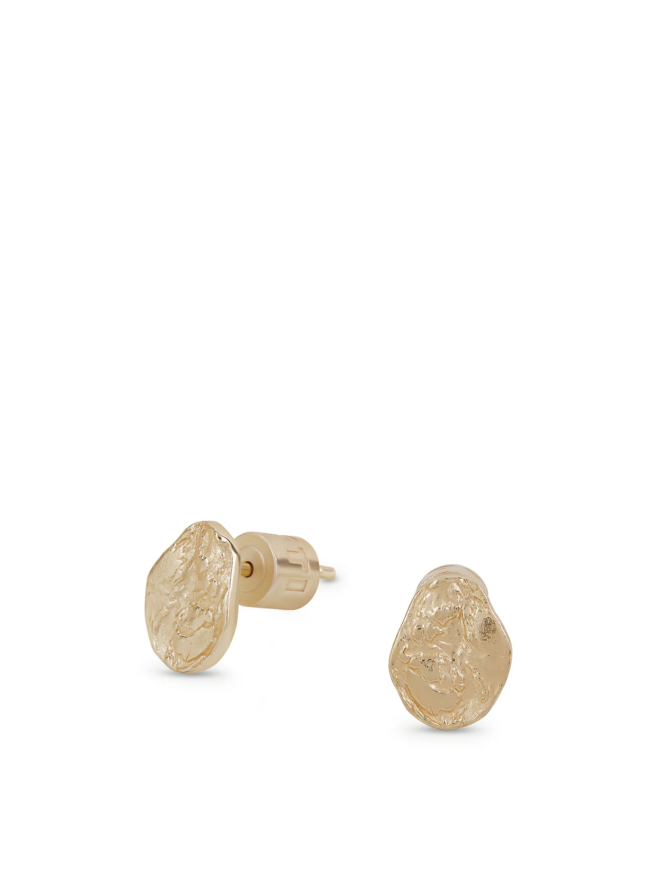 Diffuse Gold Plated Stud Earrings