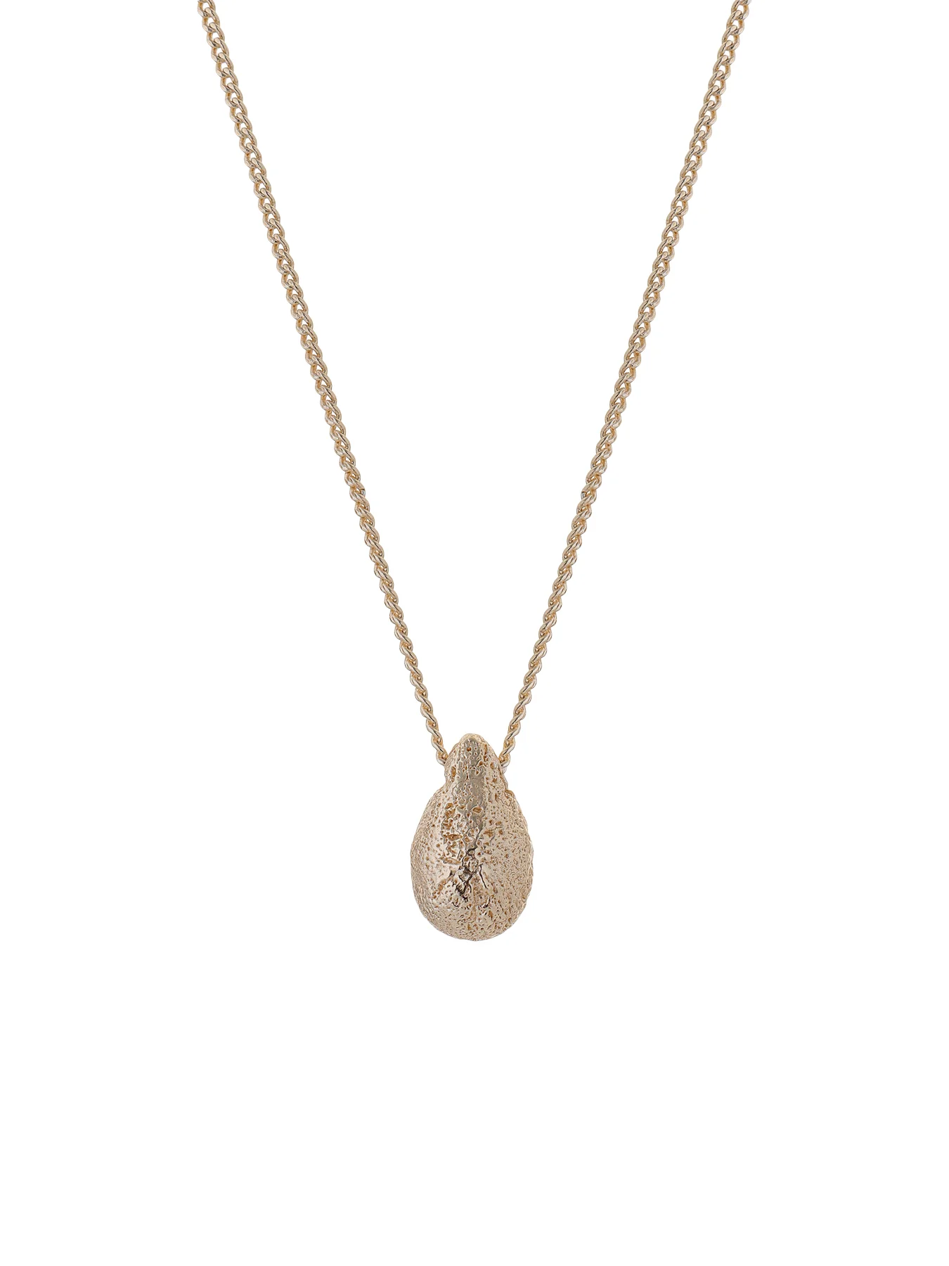 Dome Pendant Necklace Gold