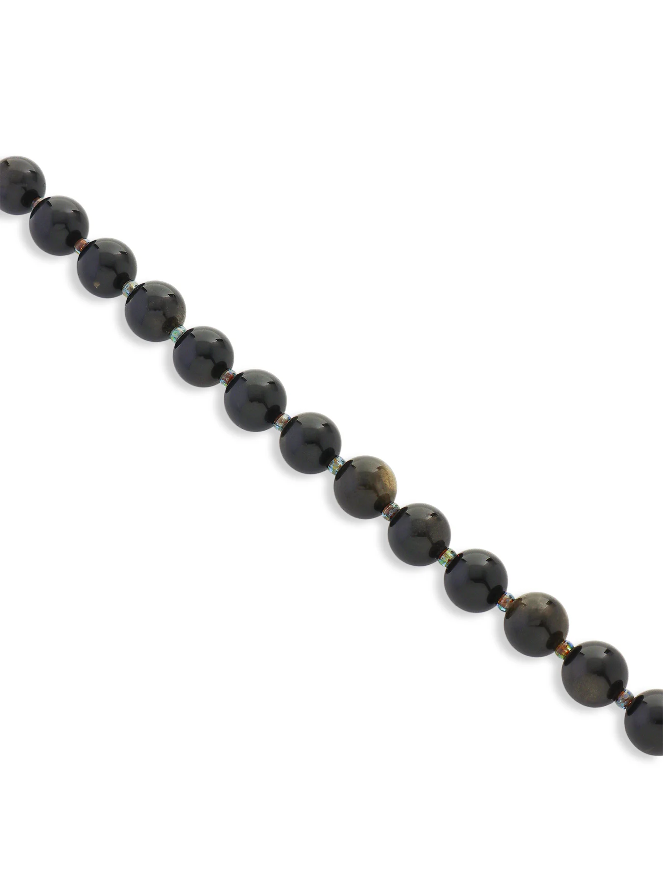 Golden Obsidian Small Beaded Bracelet - Image 2