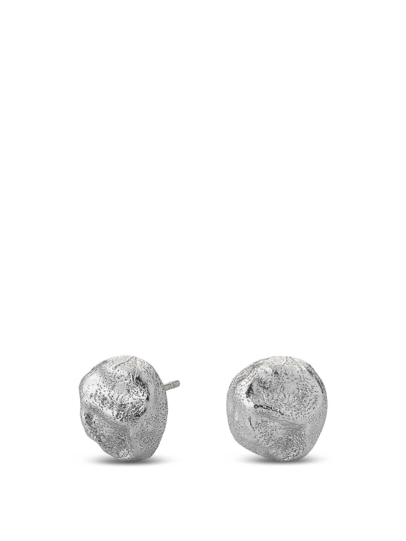Halo Earrings Small Silver