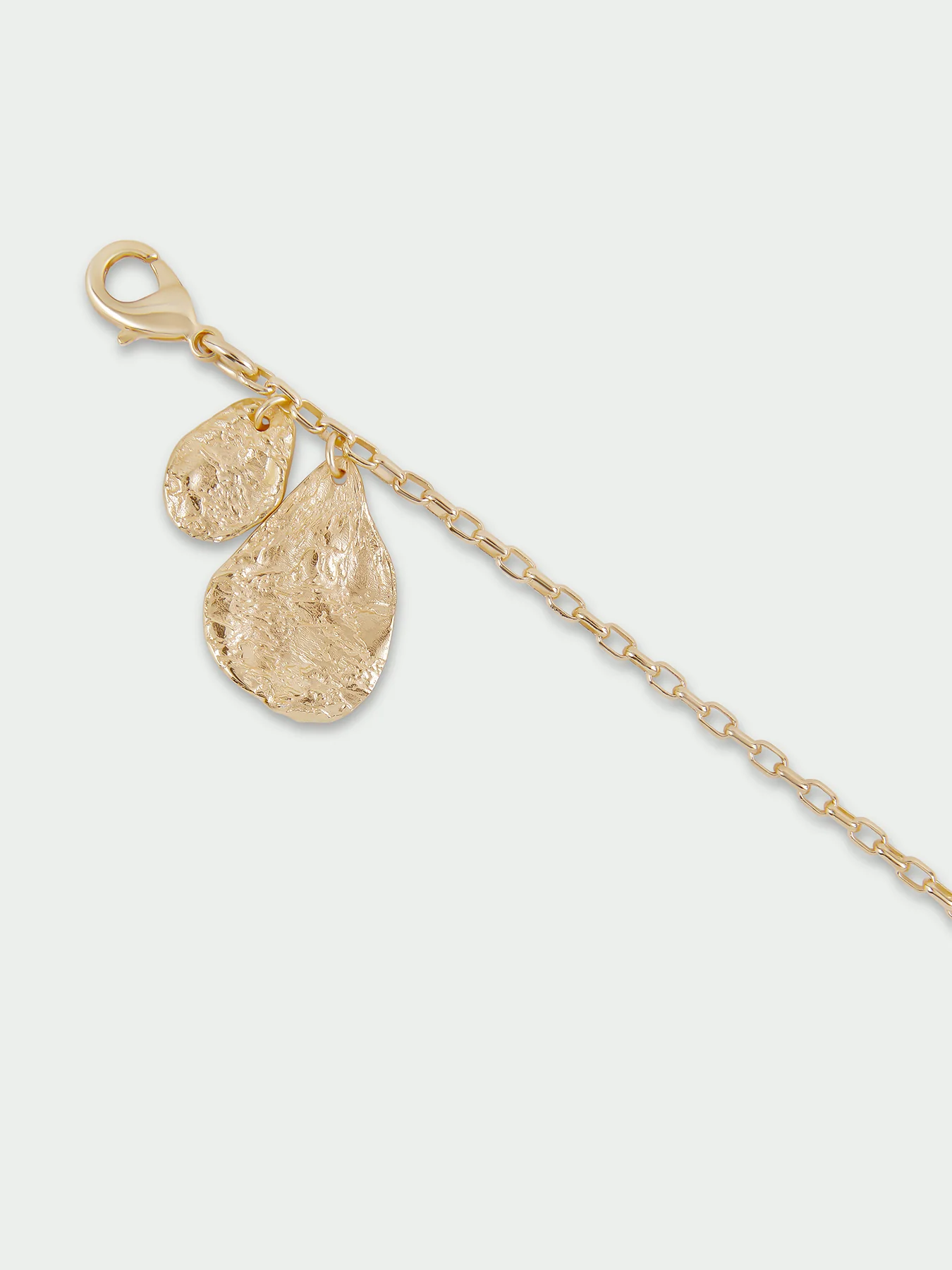 Light Gold Plated Charm Bracelet - Image 3