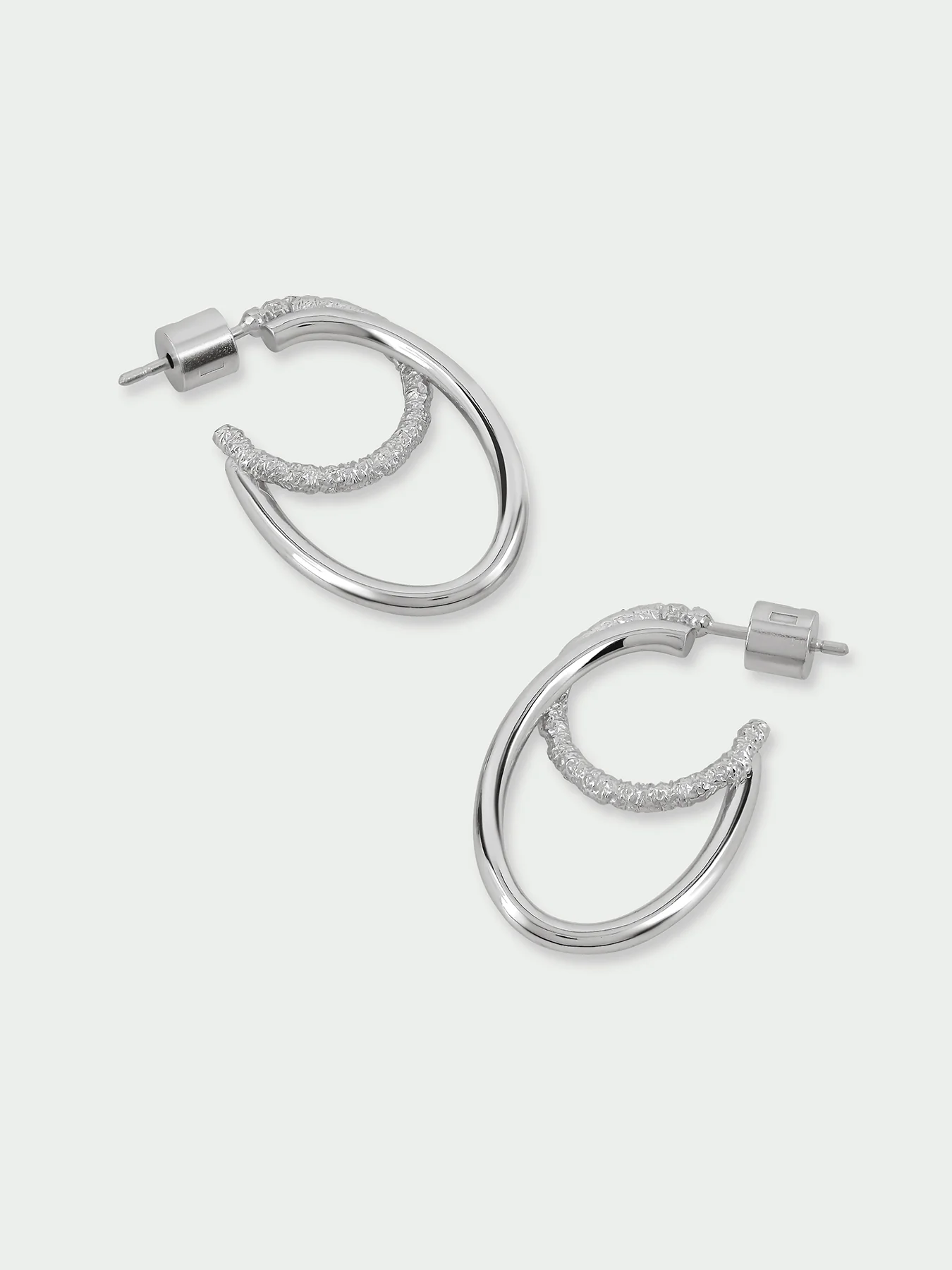 Rhythm Earrings Silver - Image 4