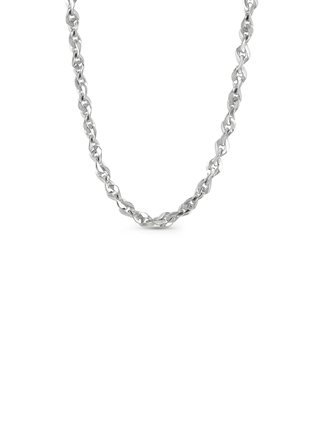 Sculpt Necklace Silver
