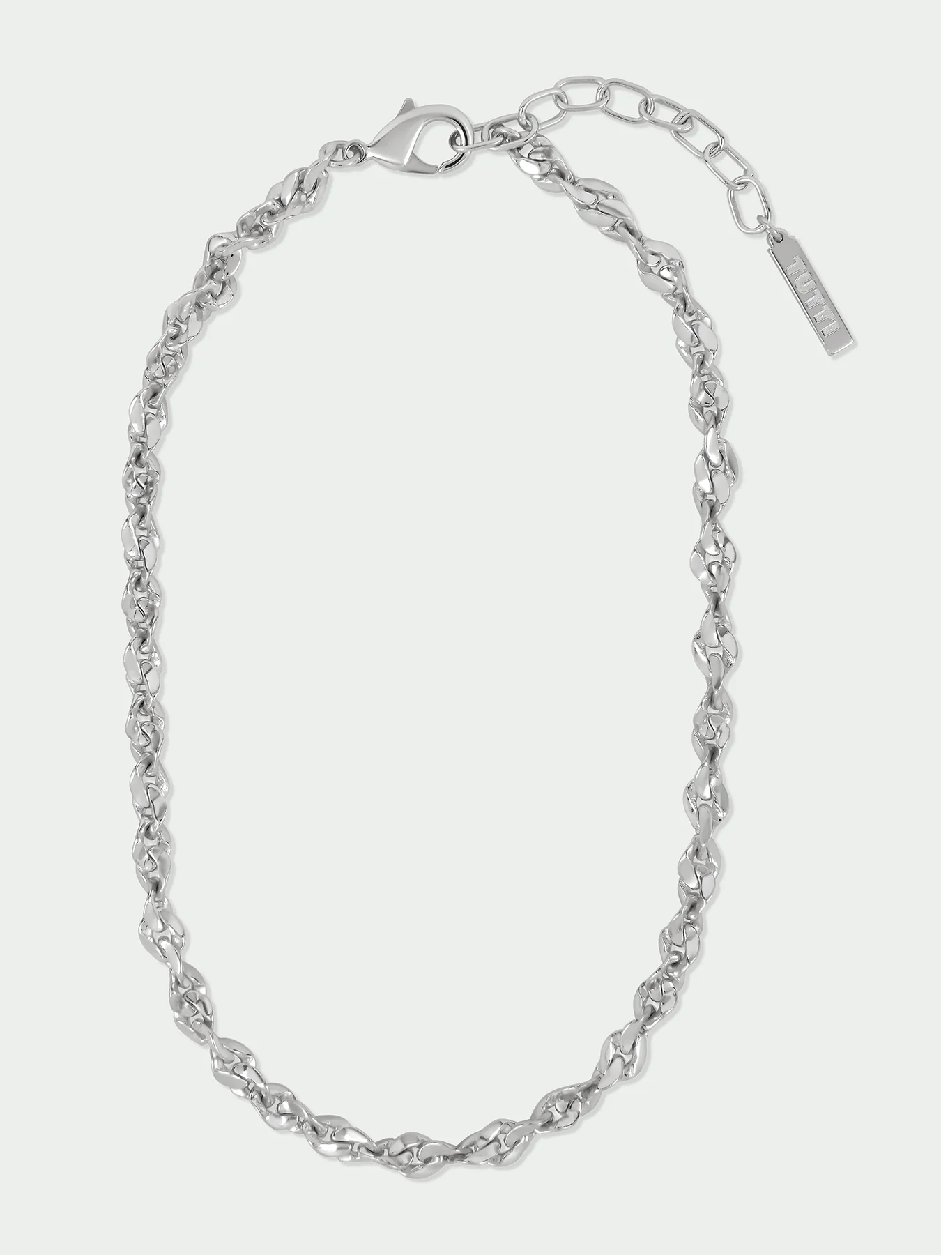 Sculpt Necklace Silver - Image 3