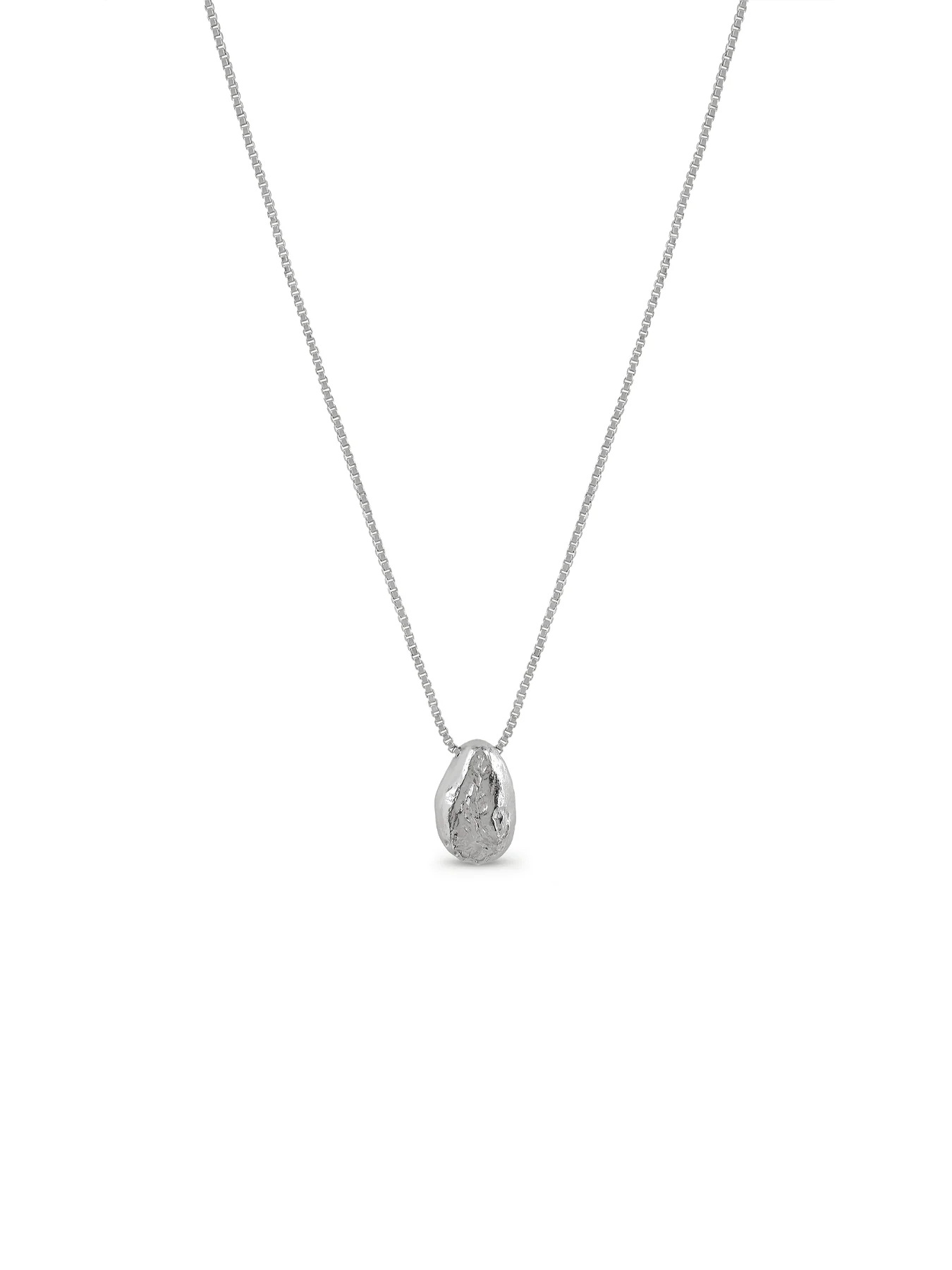 Stone Necklace Silver