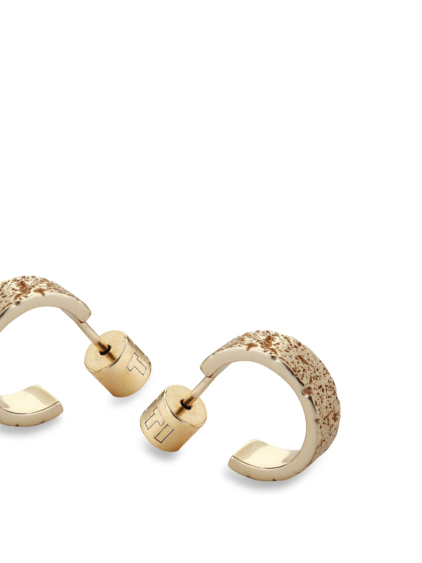Time Earrings Gold - Image 3
