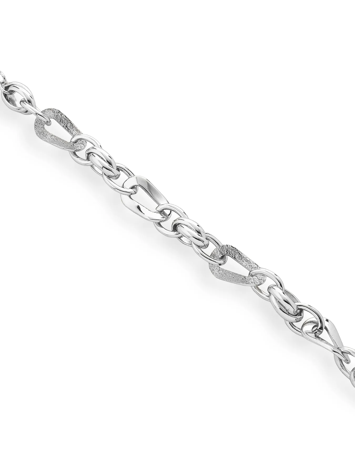 Wave Chain Bracelet Silver - Image 3