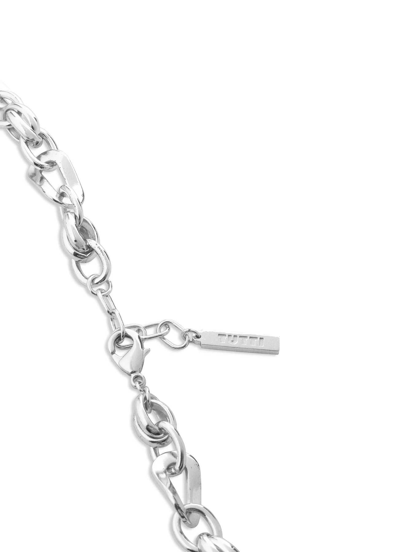 Wave Chain Necklace Silver - Image 3