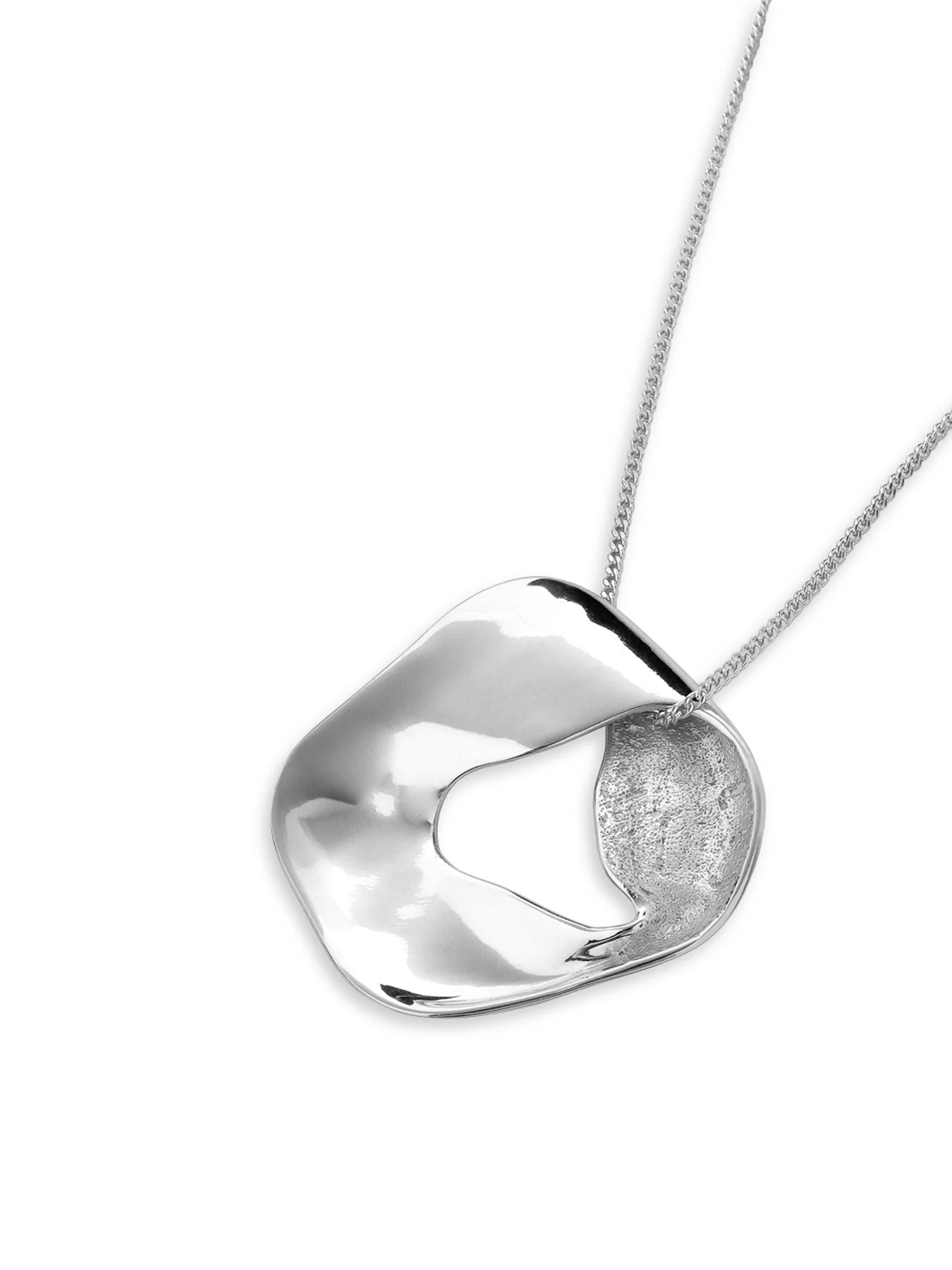 Wave Necklace Silver - Image 3