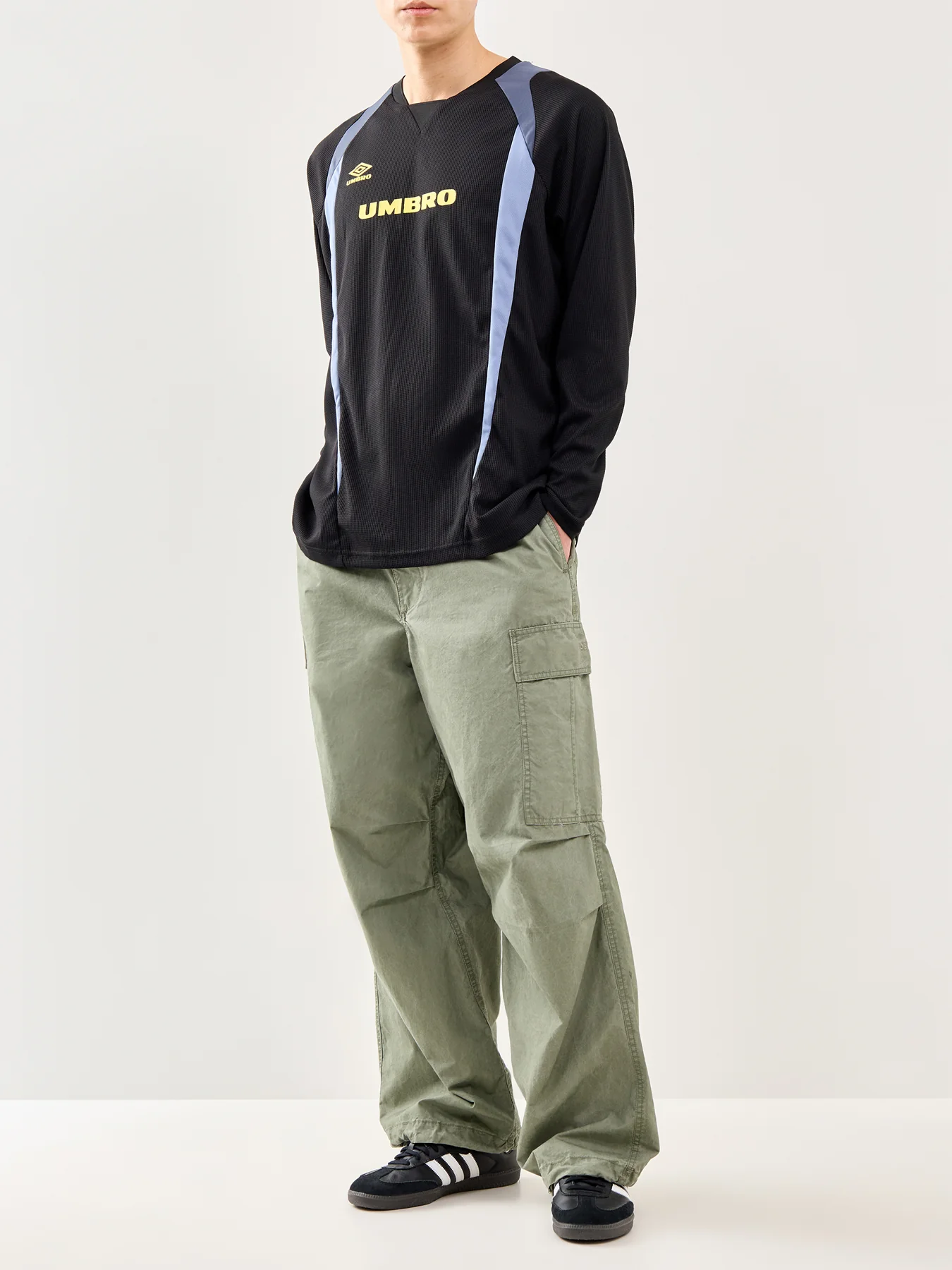 Panelled Long Sleeve Sports Jersey Multi - Image 2