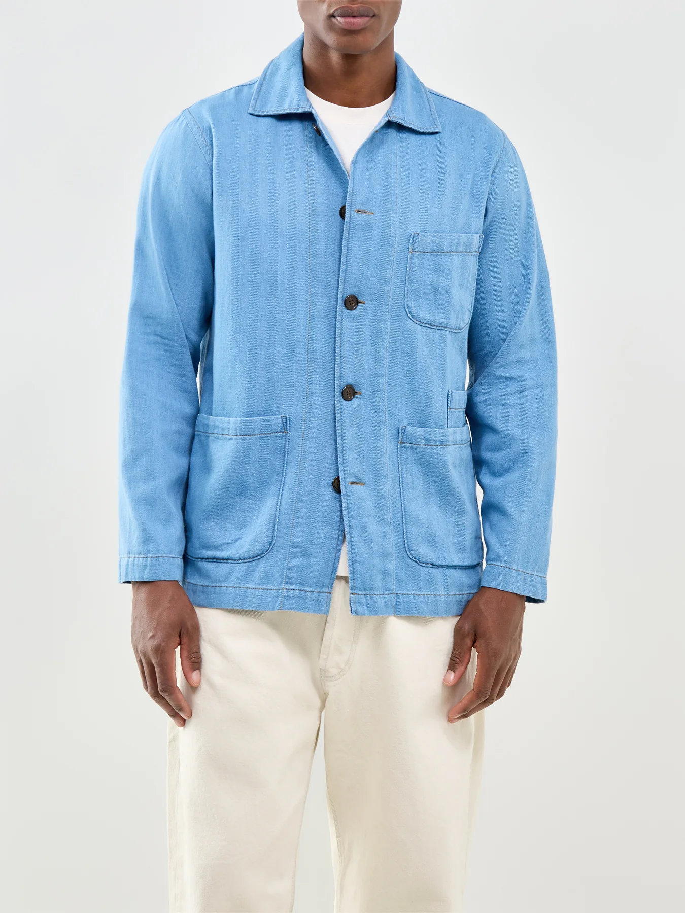 Bakers Overshirt Blue - Image 4