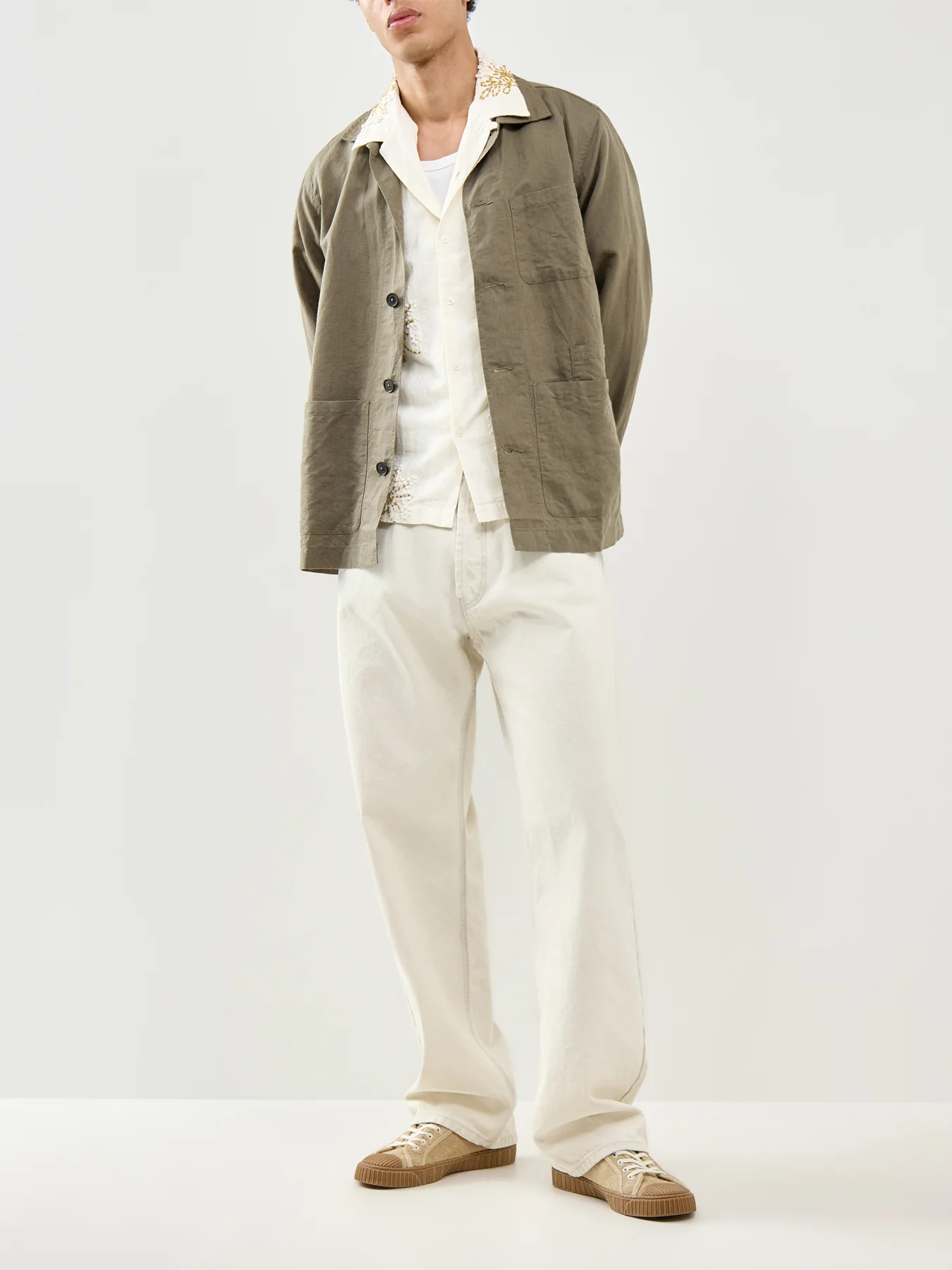 Road Short Sleeve Shirt Ecru - Image 2