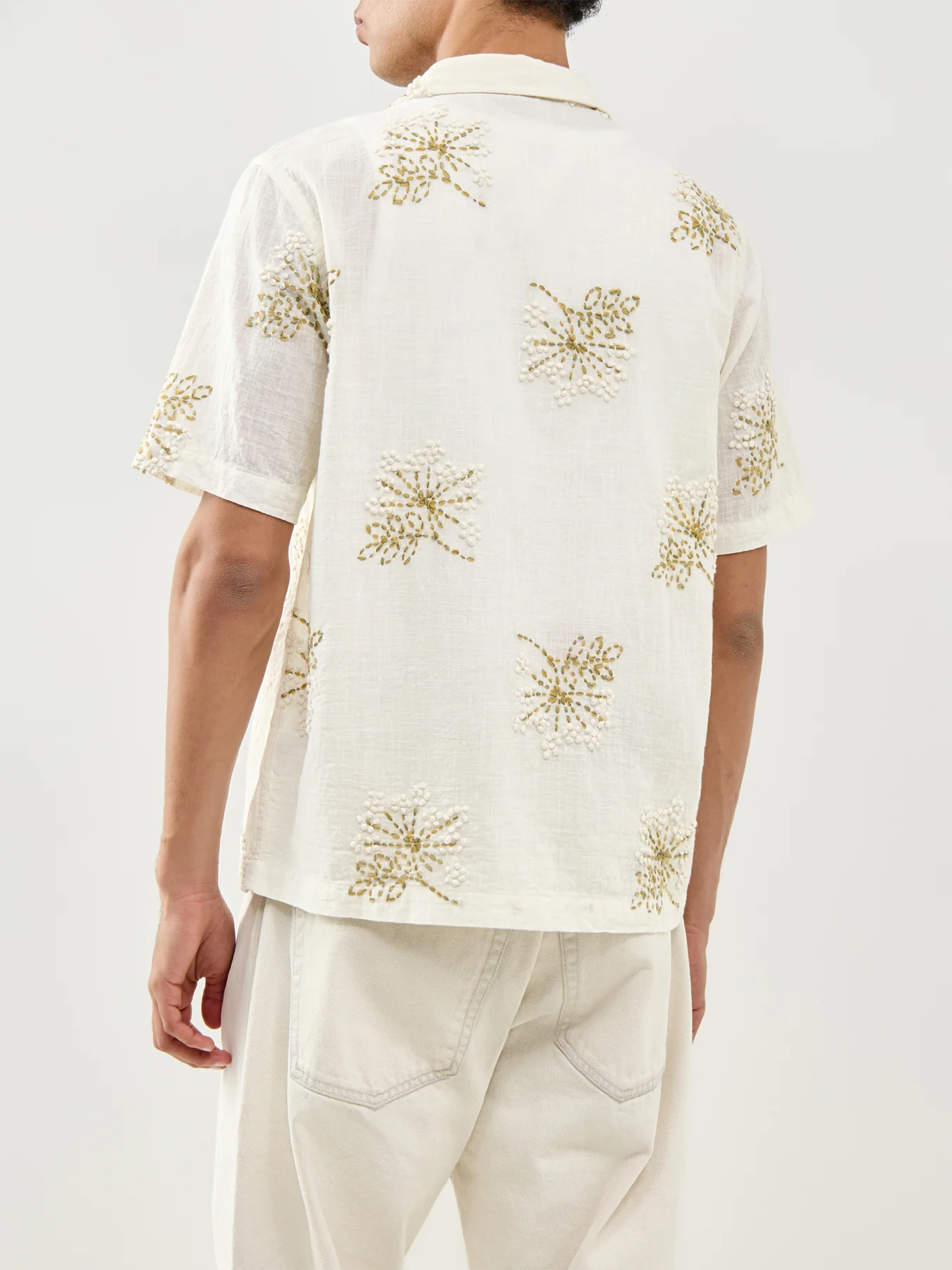 Road Short Sleeve Shirt Ecru - Image 5