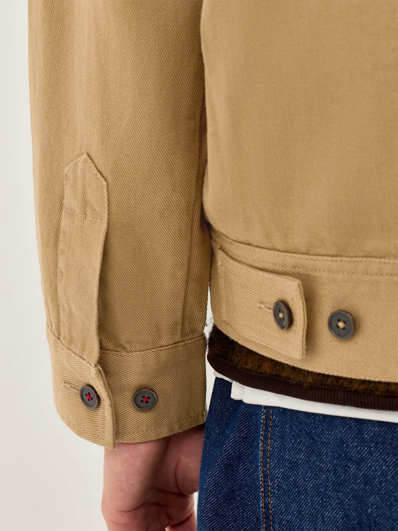 Rose Bowl Jacket Khaki - Image 3