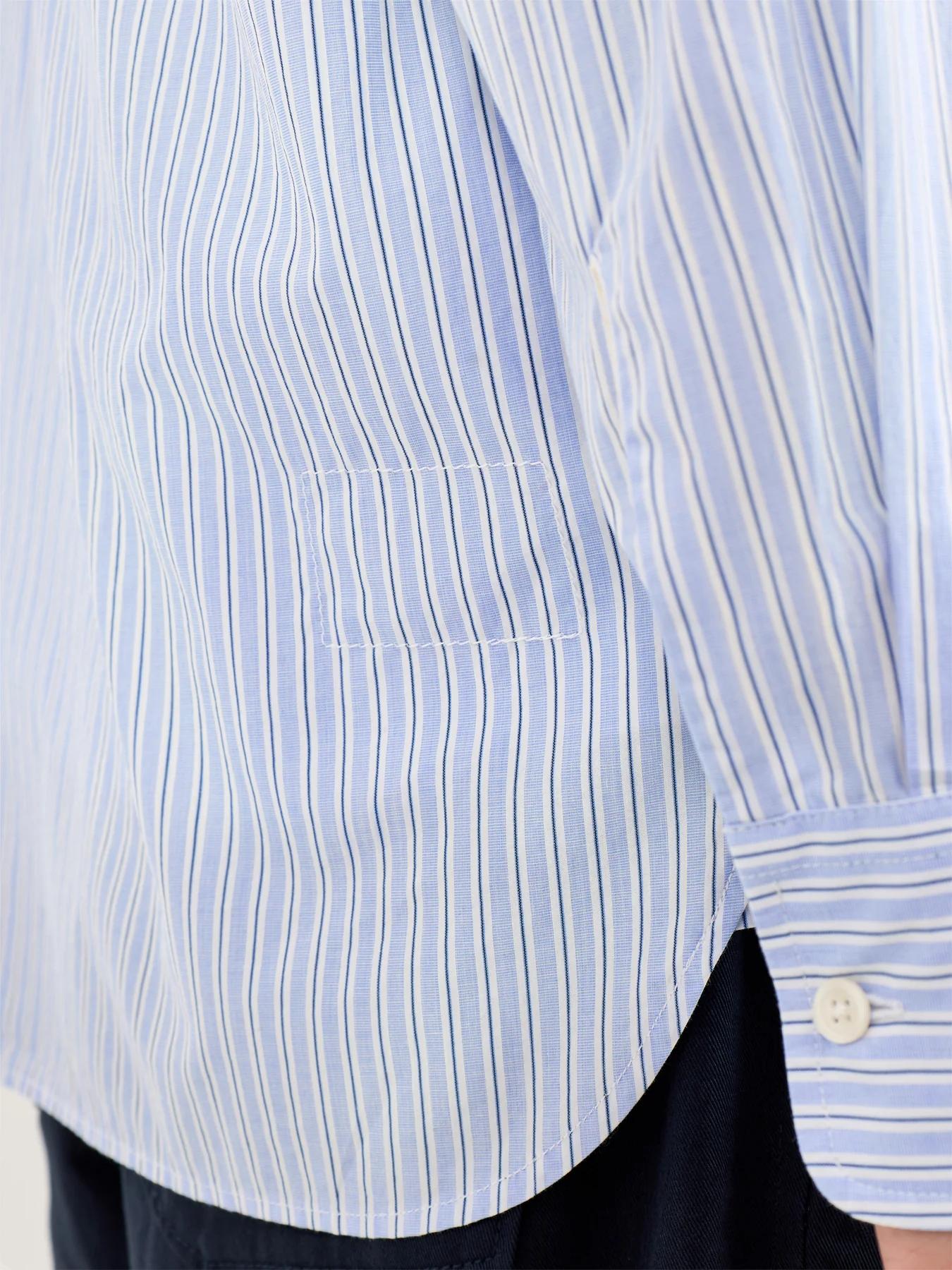 Square Pocket Shirt Blue - Image 3