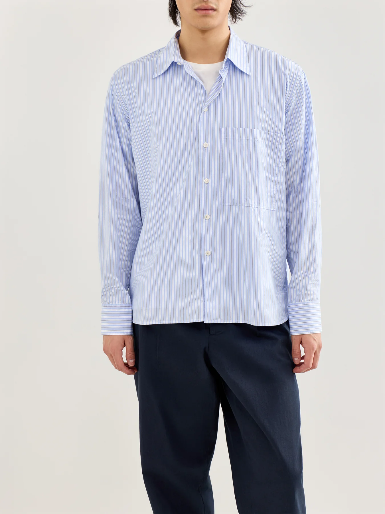 Square Pocket Shirt Blue - Image 4