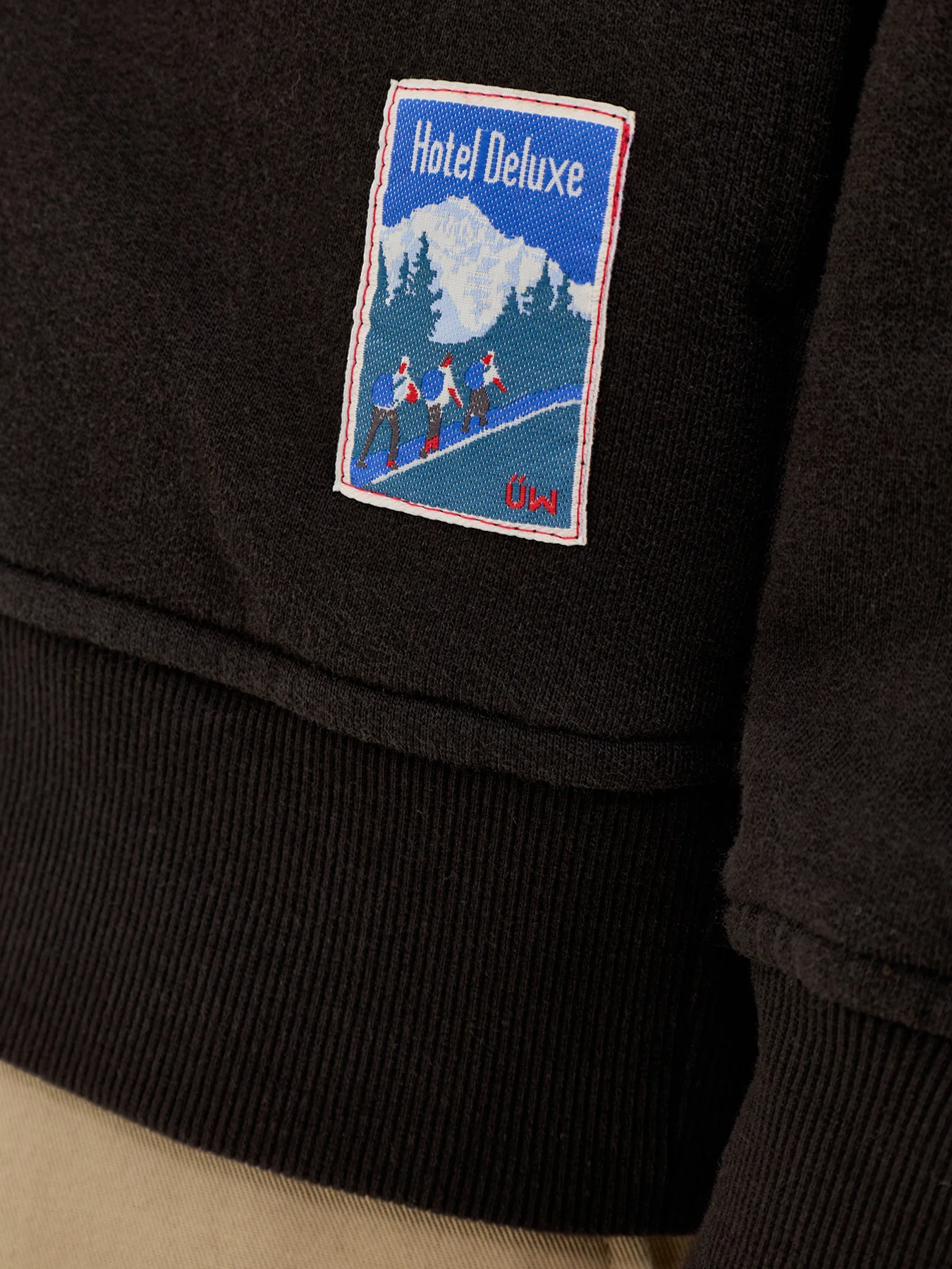 Tyler Sweat Jacket Black - Image 3