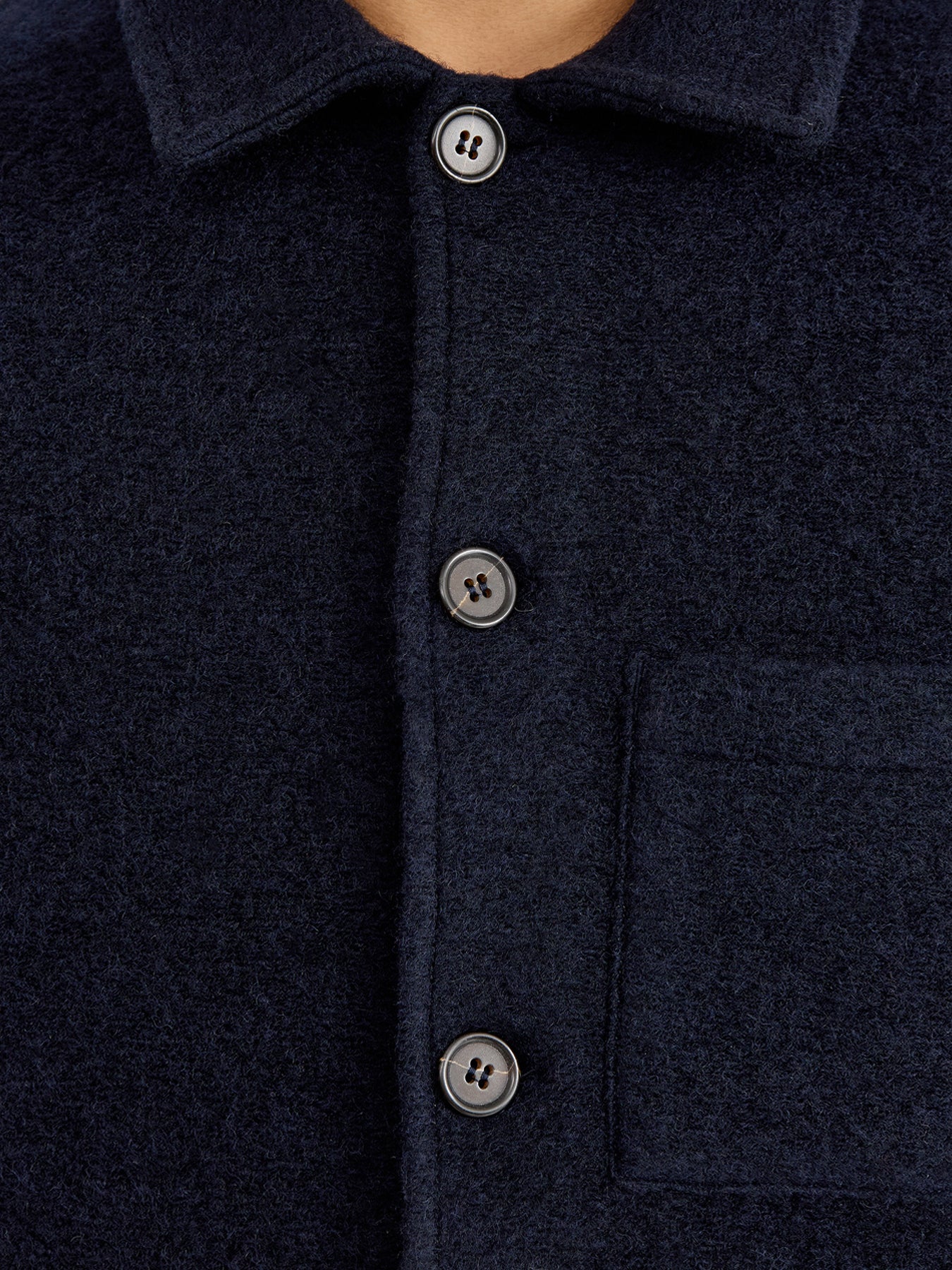 Uniform Wool Jacket Navy - Image 3
