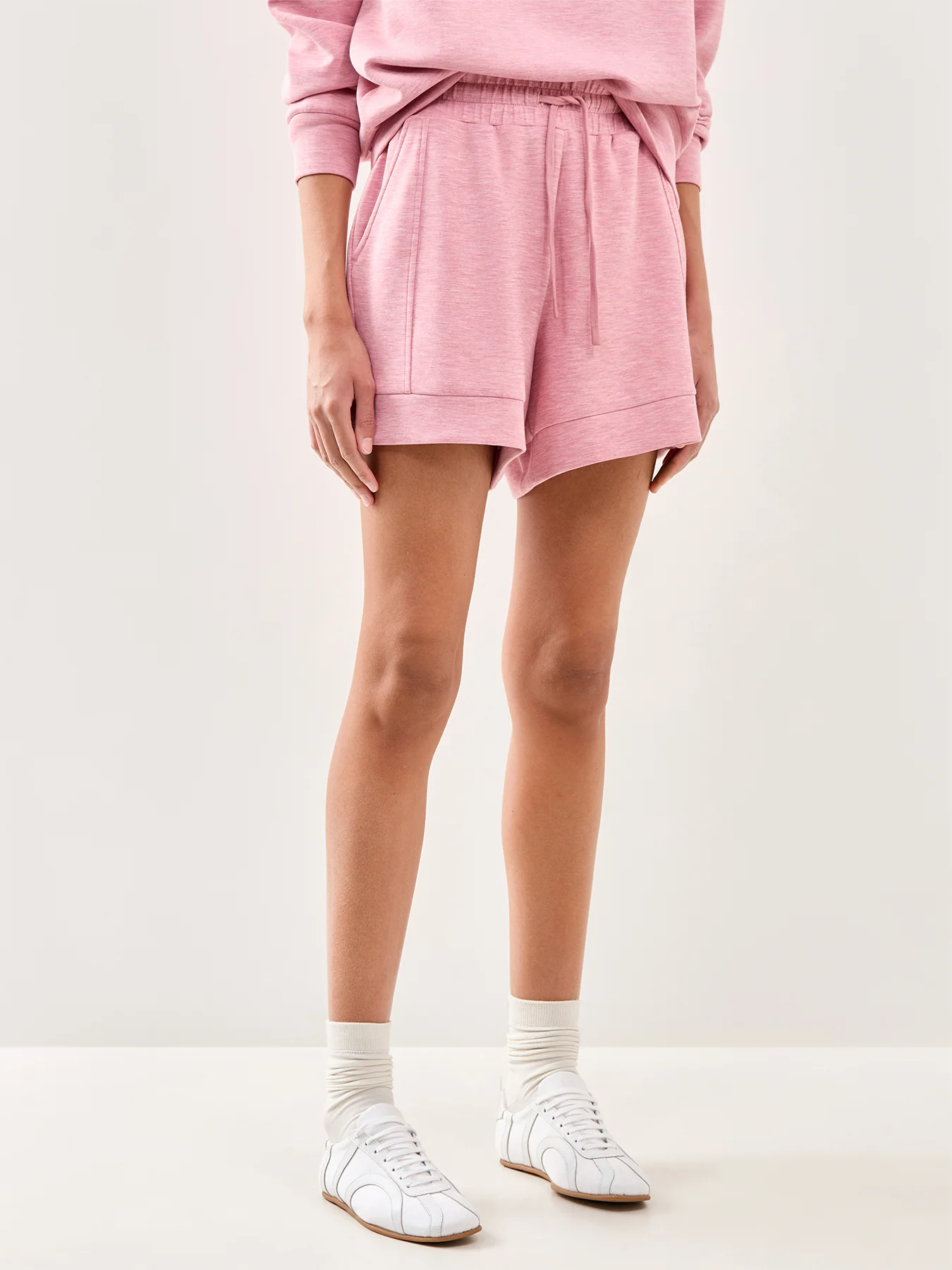 Atrium High Rise Sweat Shorts Pink - Image 4