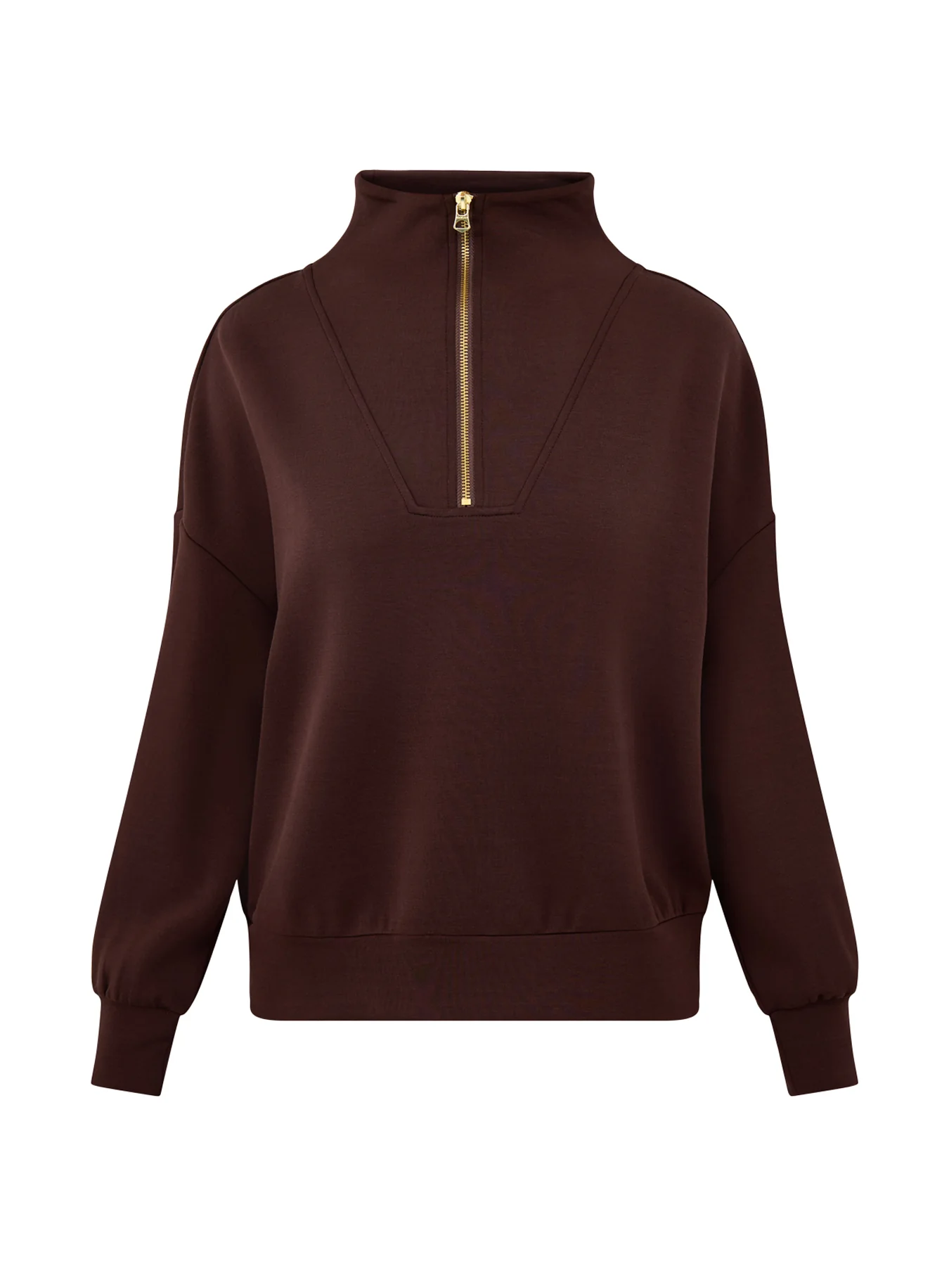 Hawley Half Zip Sweat Coffee Bean
