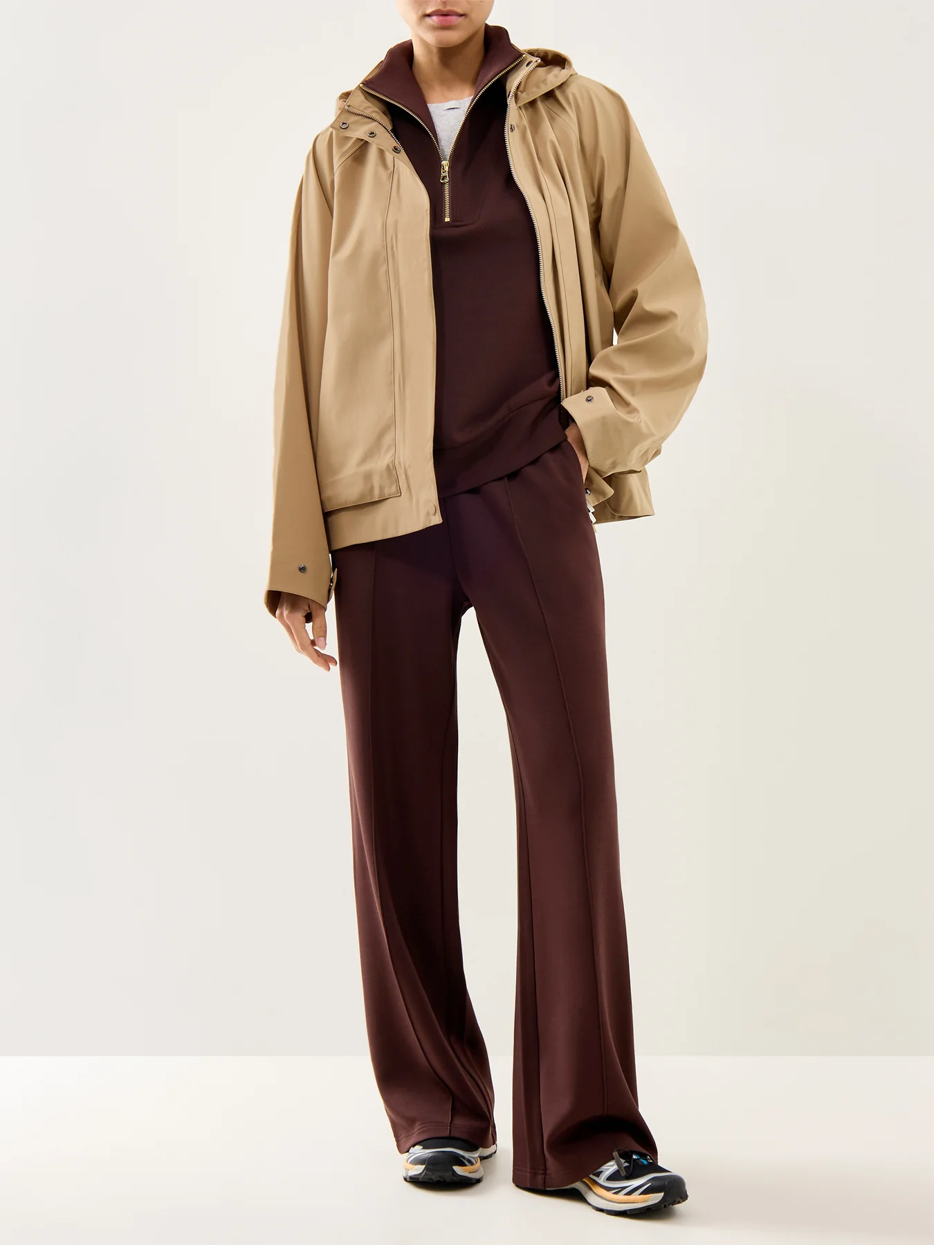 Hawley Half Zip Sweat Coffee Bean - Image 2